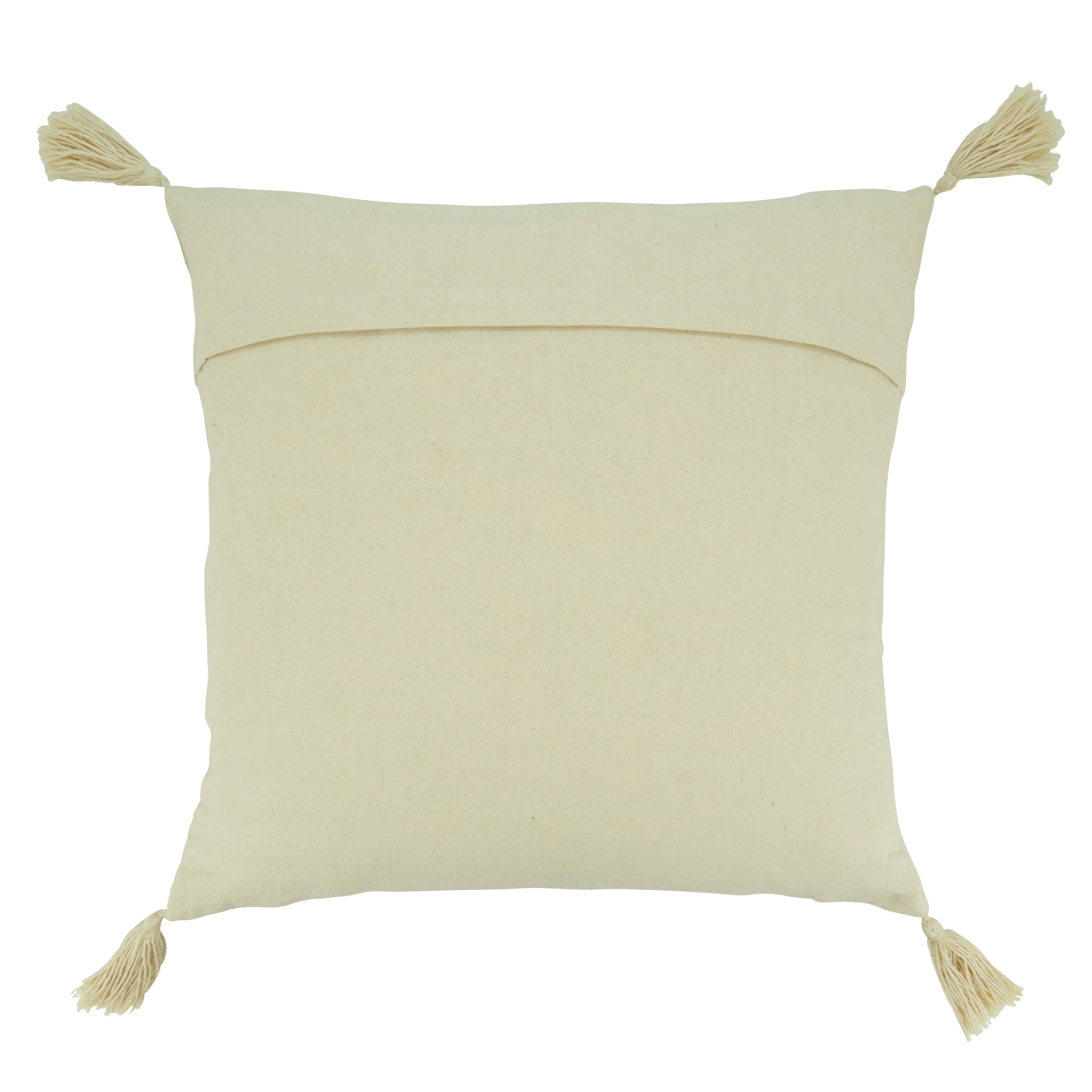 Whipstitch Banded Throw Pillow