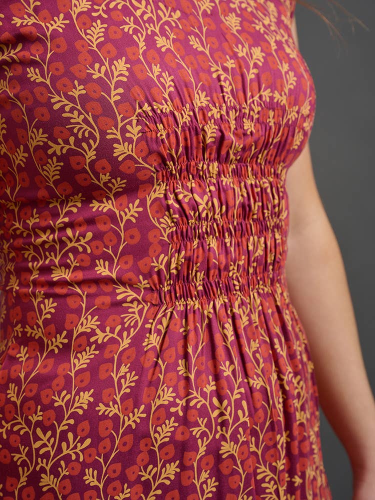 Artsy Traveler Dress Berry Poppy