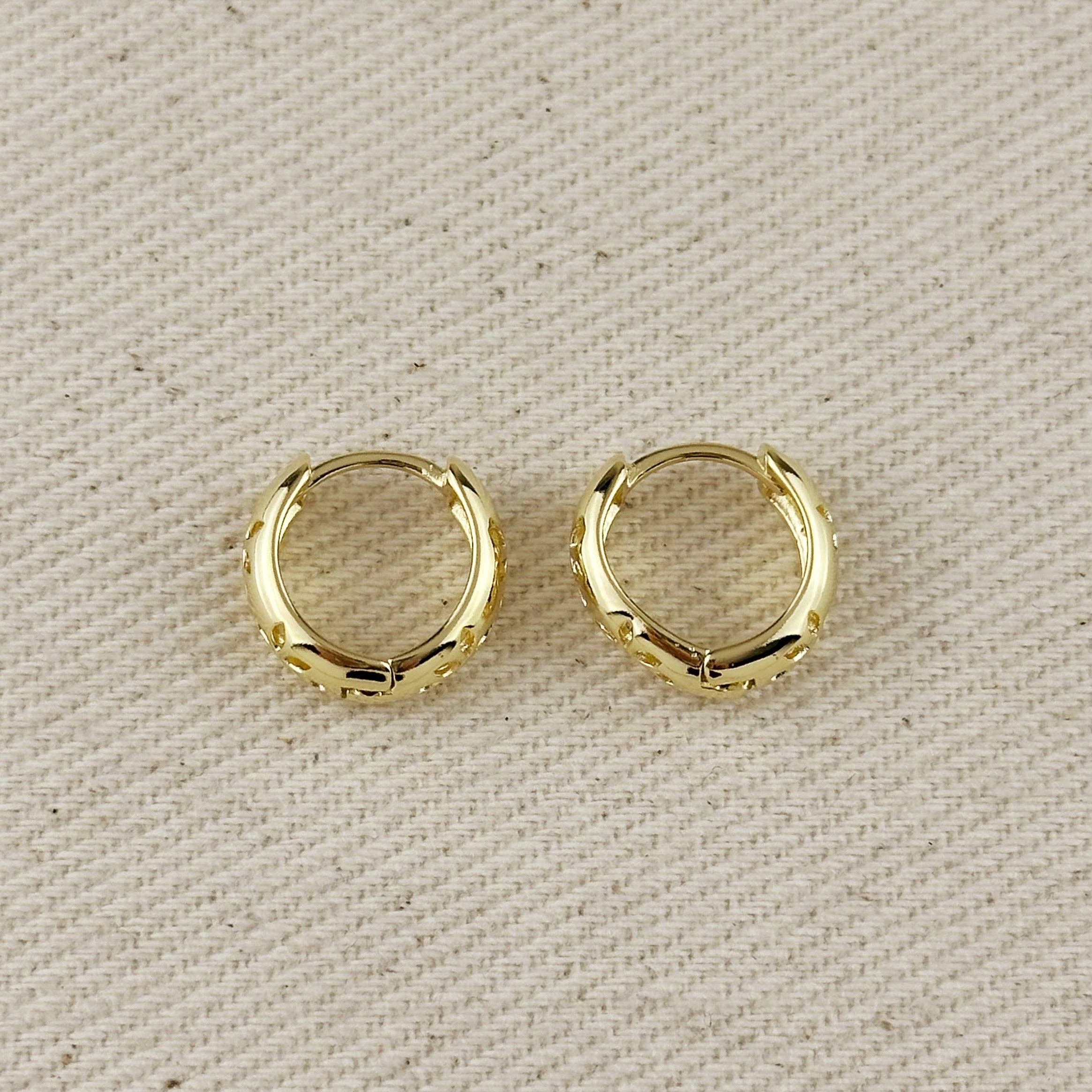 Leaves Huggie Earrings