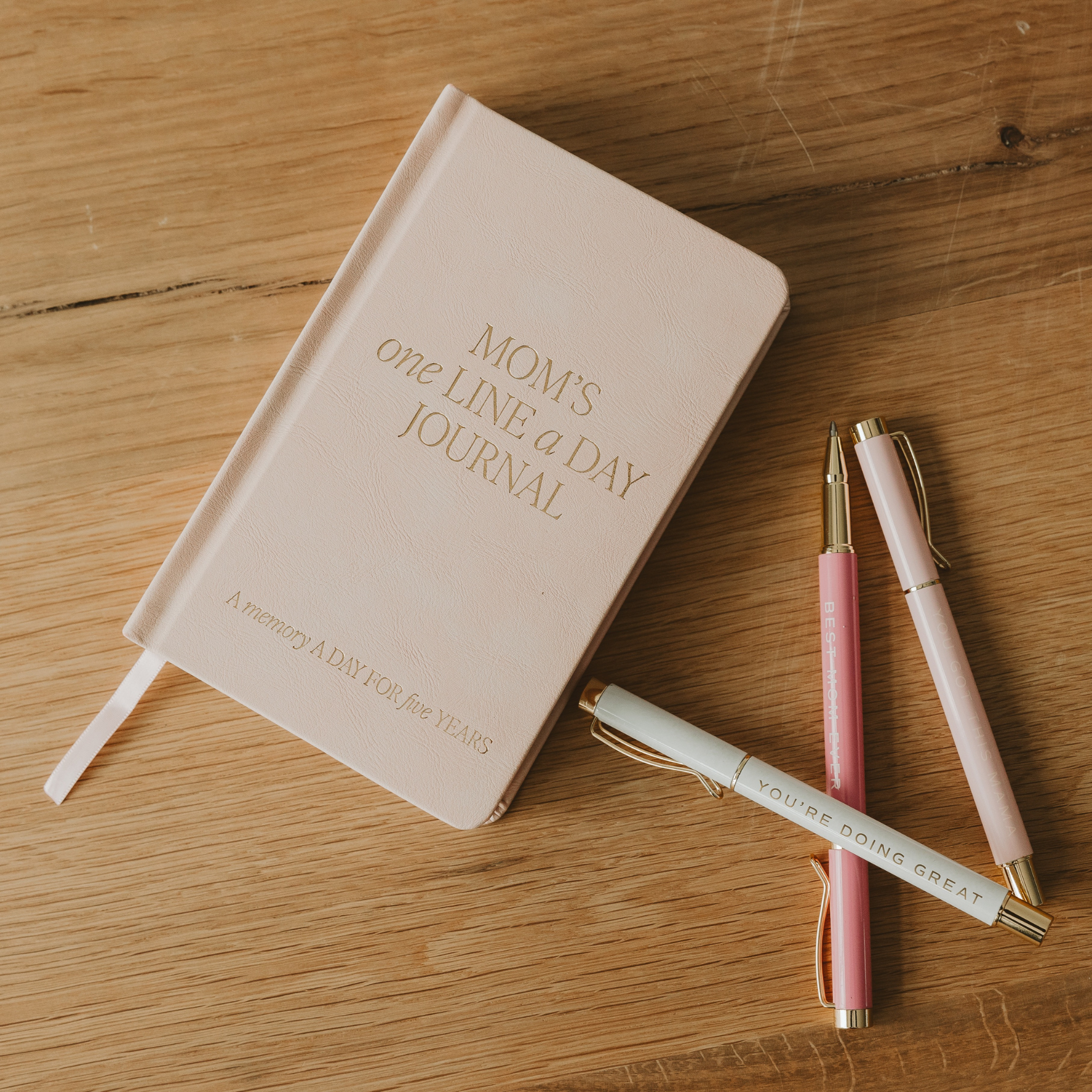 Mom's One Line A Day Leather Journal