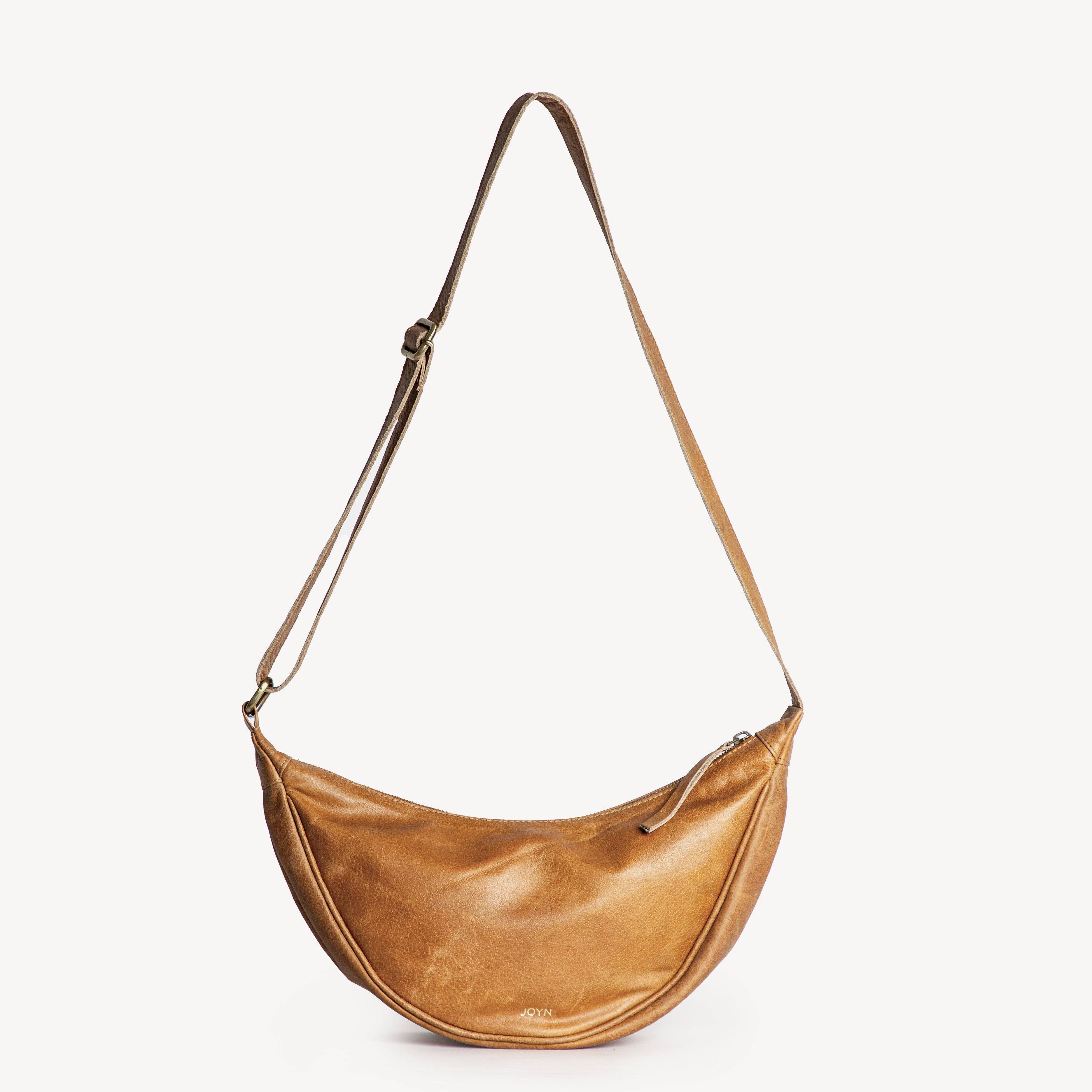 Leather Moon Sling Bag