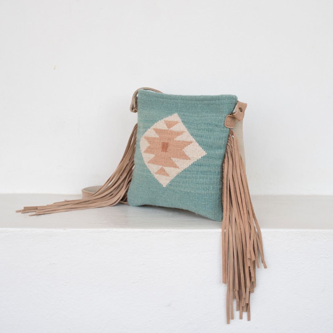 Flor de Cielo Fringe Crossbody