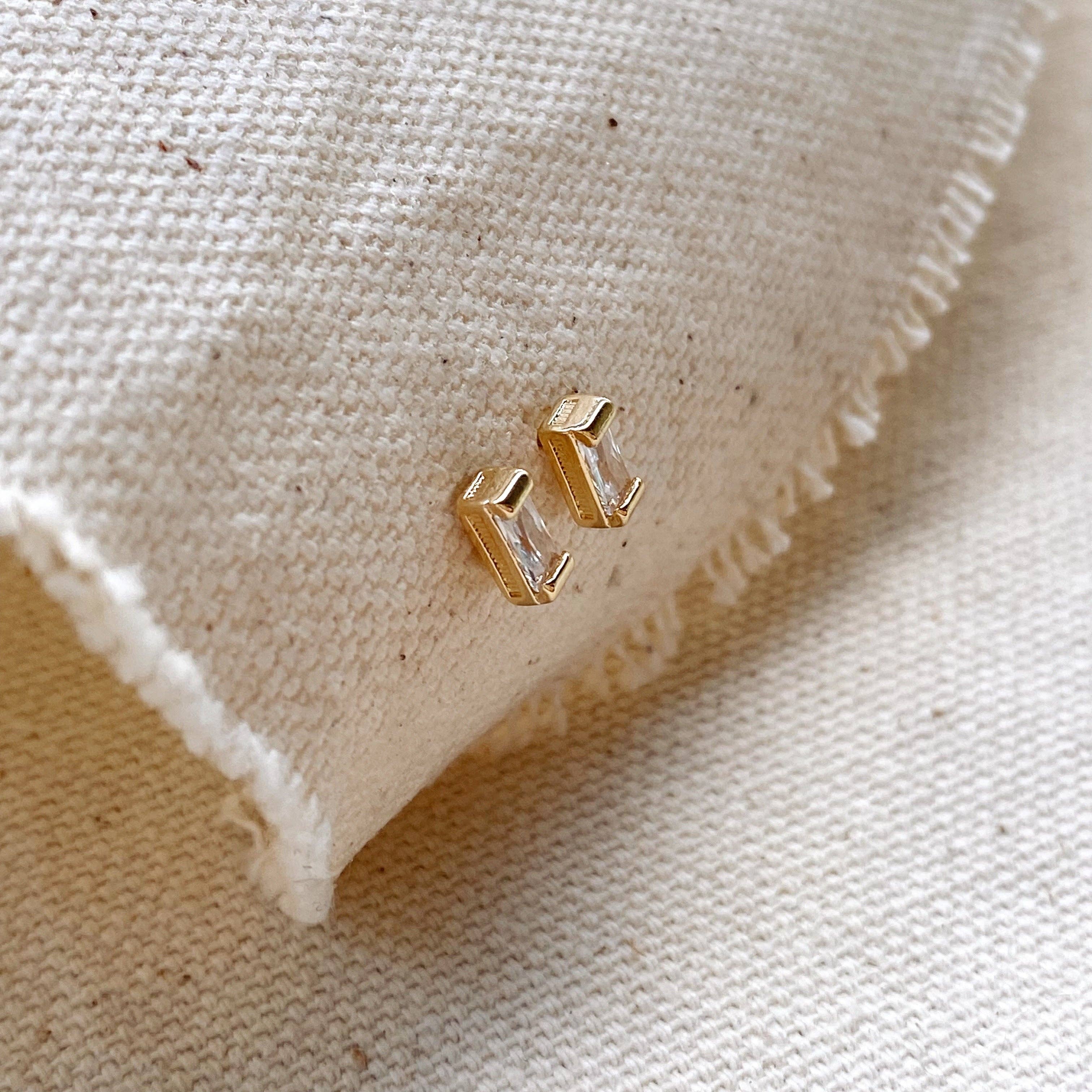 Baguette Stud Earrings