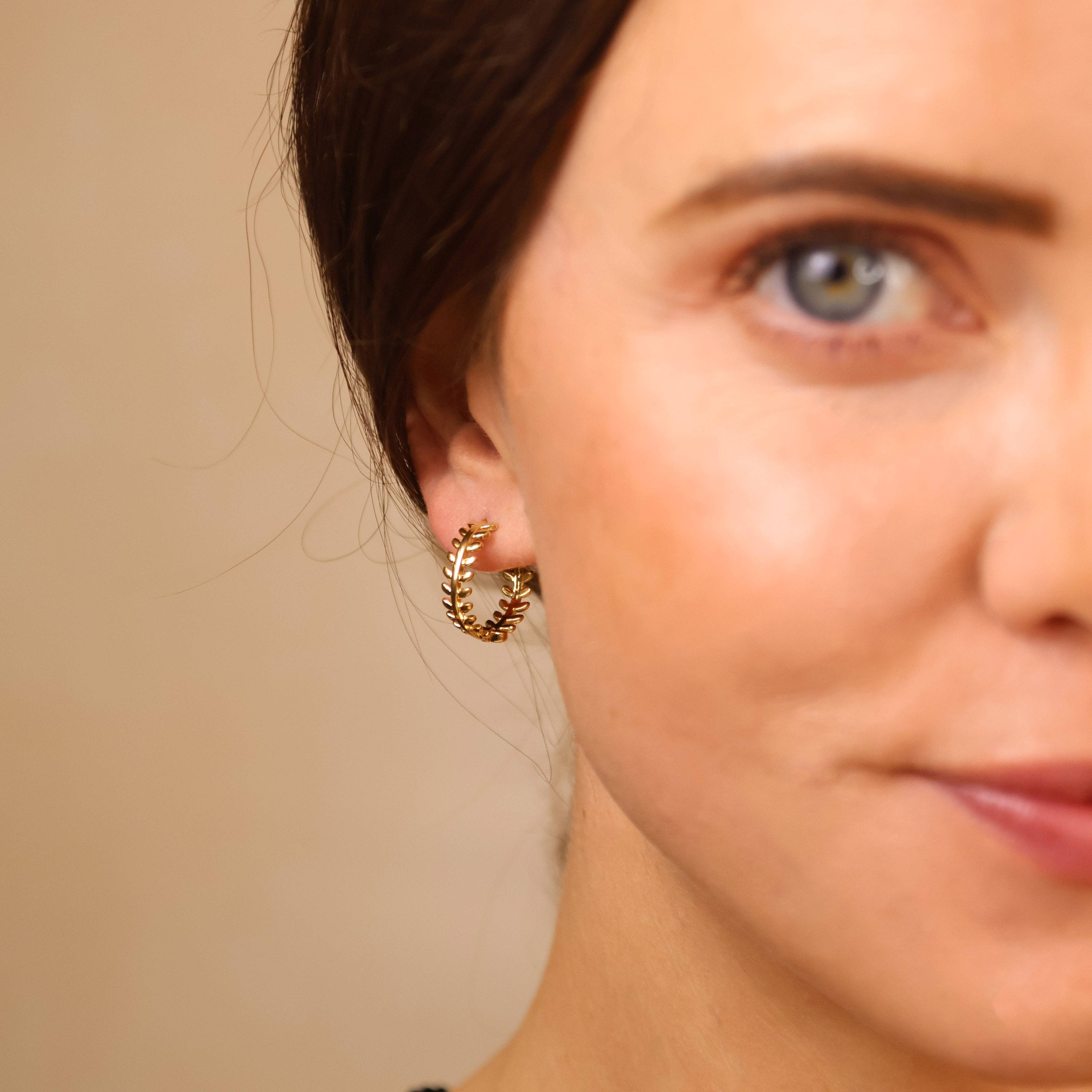 Leaf Clicker Earrings