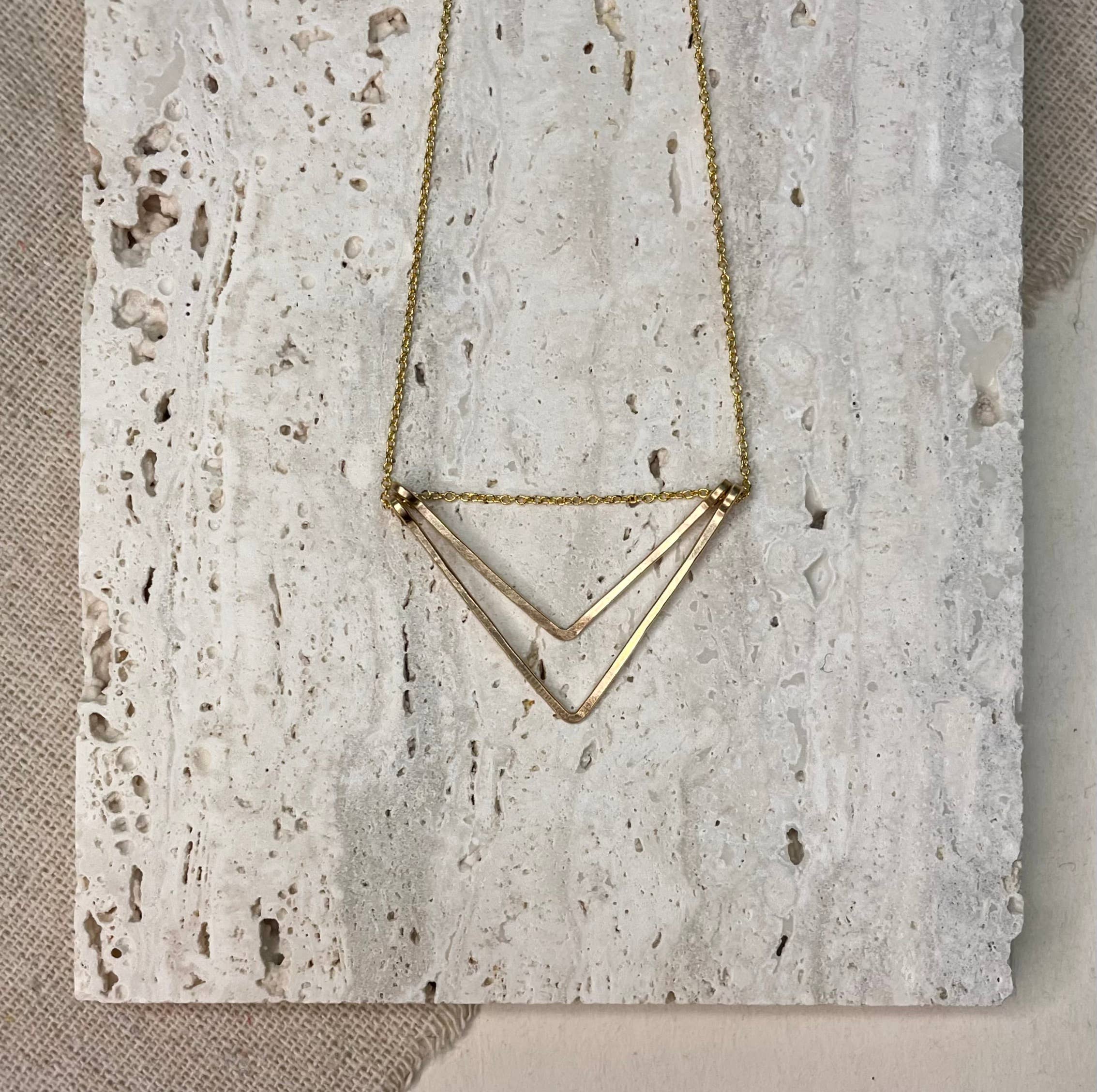Double Chevron Necklace