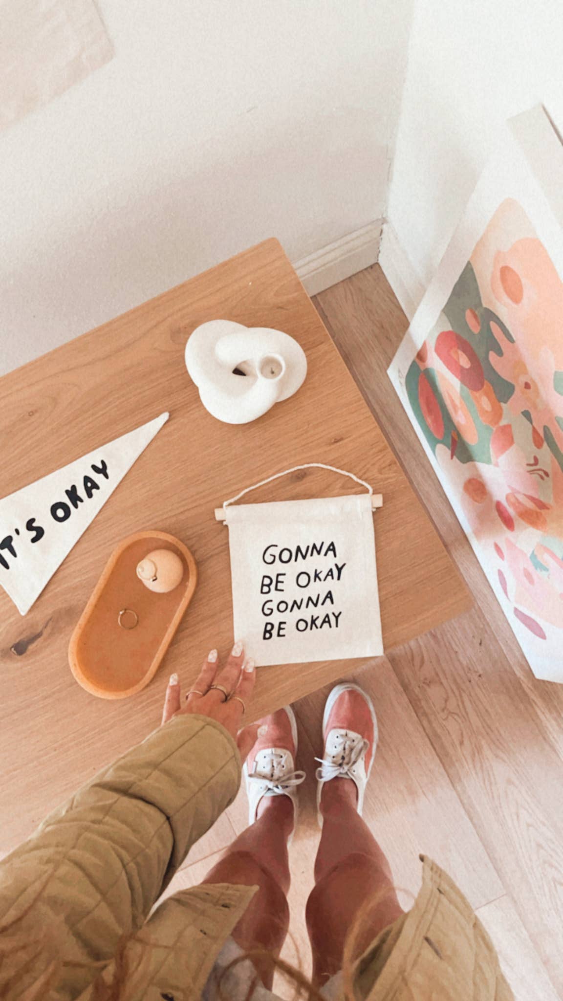 Gonna Be Okay Canvas Hang Sign