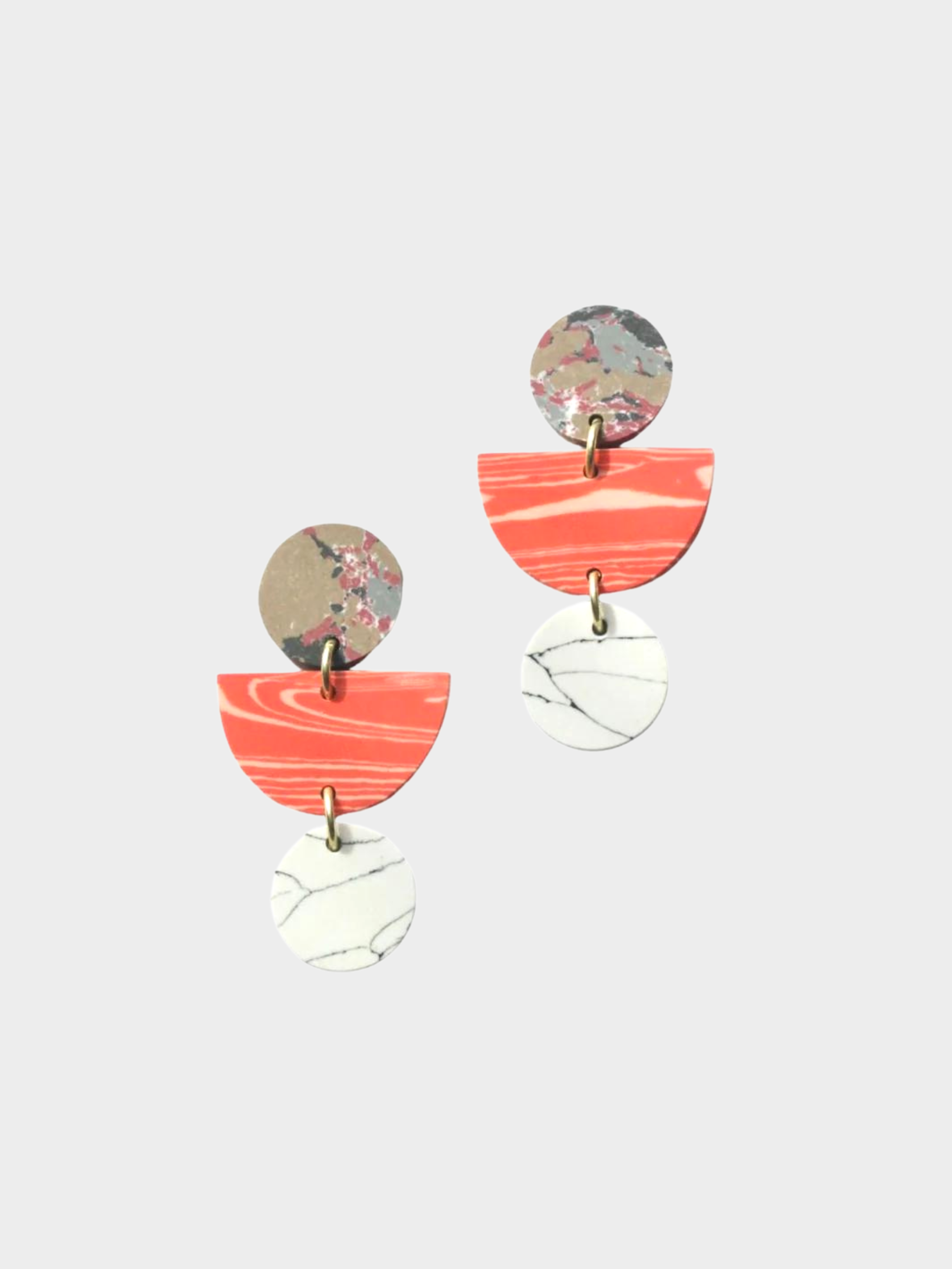 Geo Clay Earrings