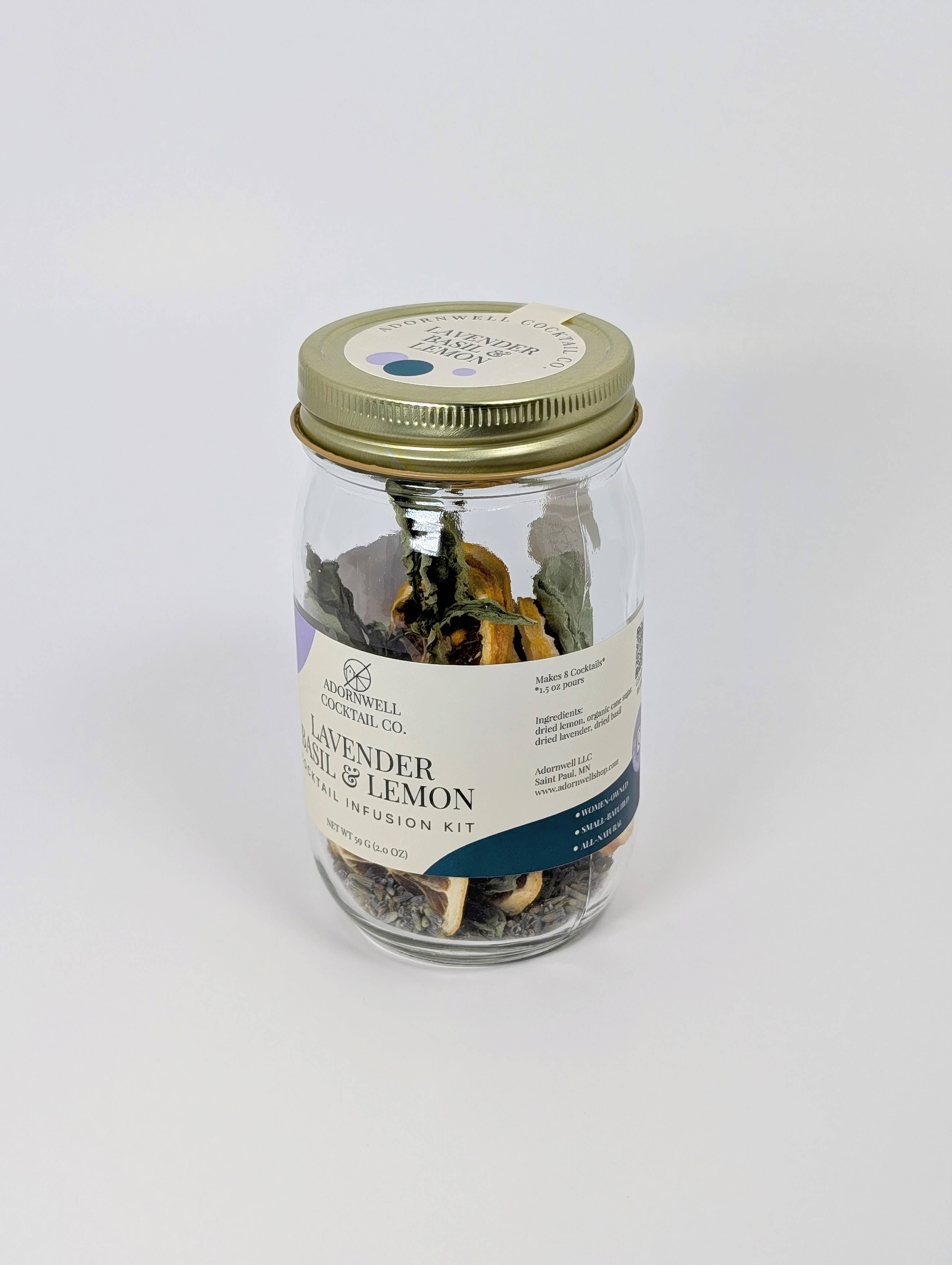 Lavender Basil & Lemon Cocktail Infusion Kit