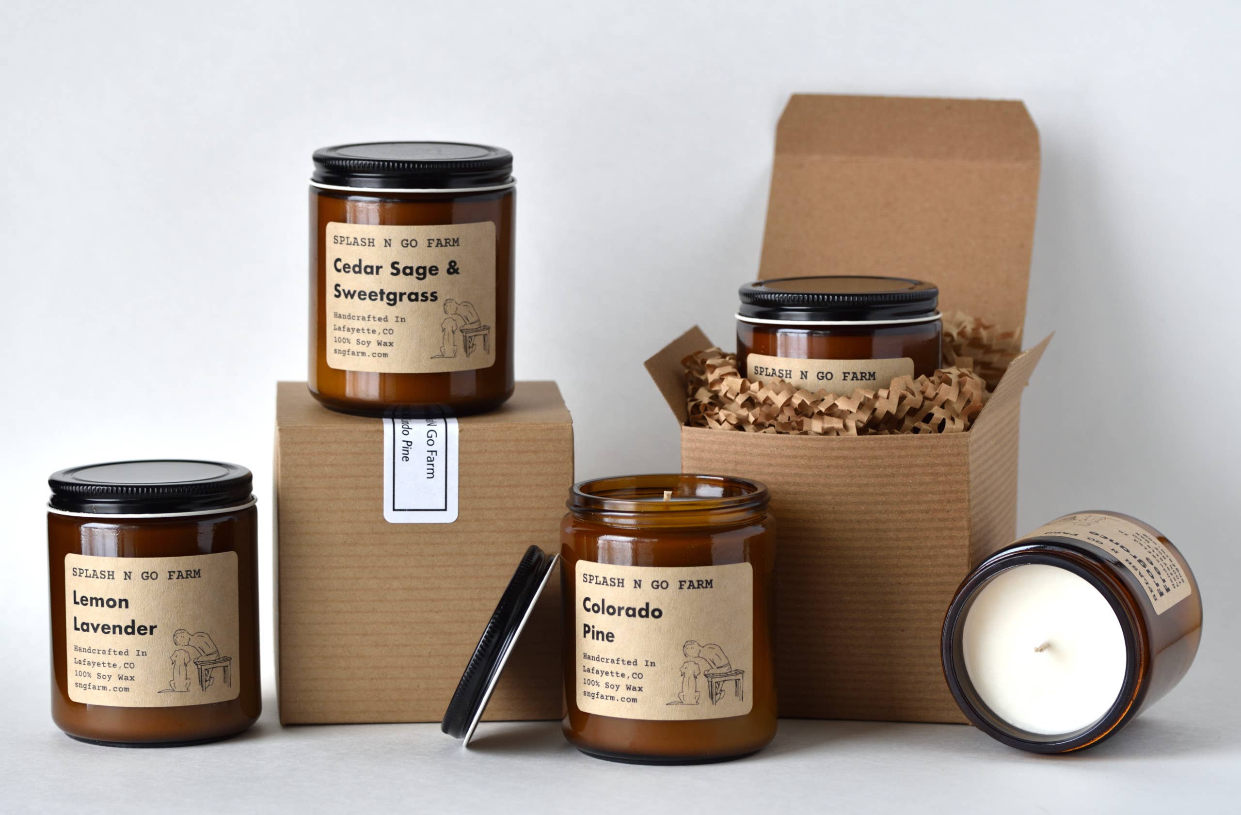 Orange Sky Orchard - 8 oz Soy Candle