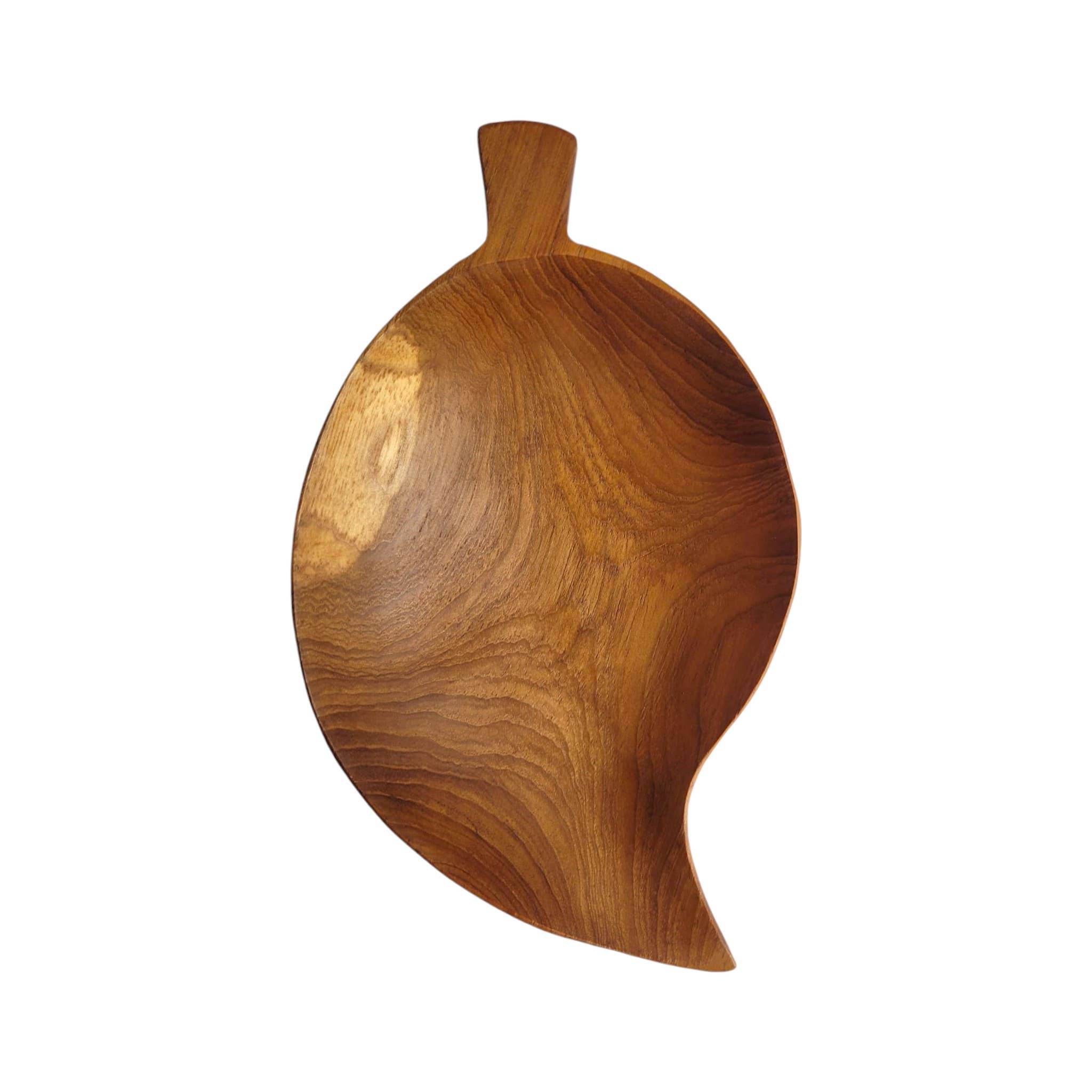 Teak Wood Leaf Shaped Bowl