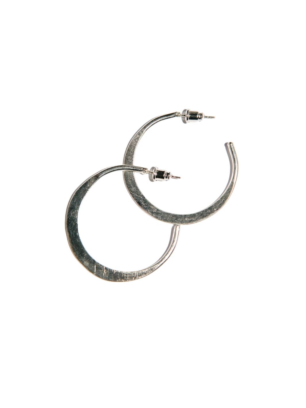 Hammered Hoop Earrings