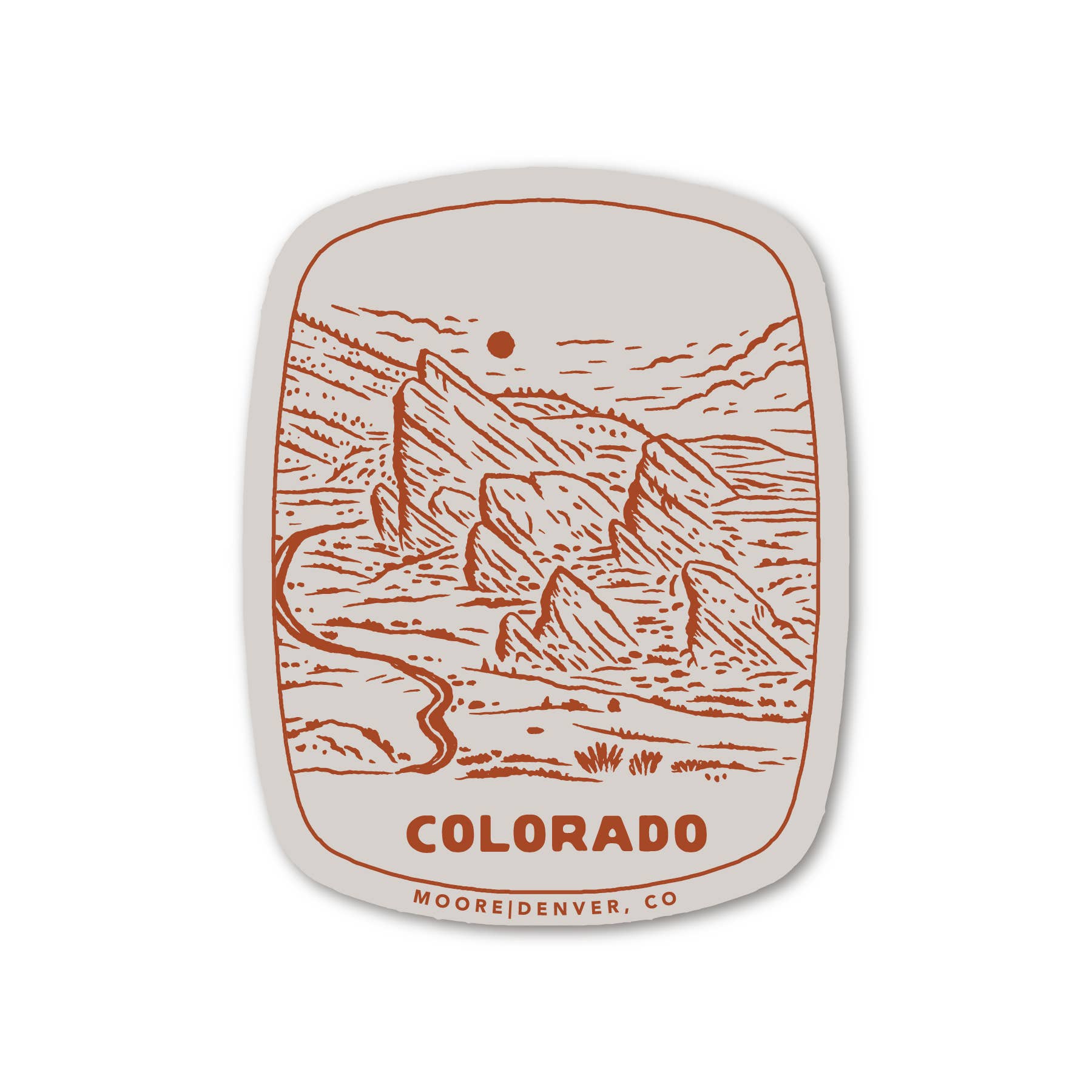 Red Rocks Sticker