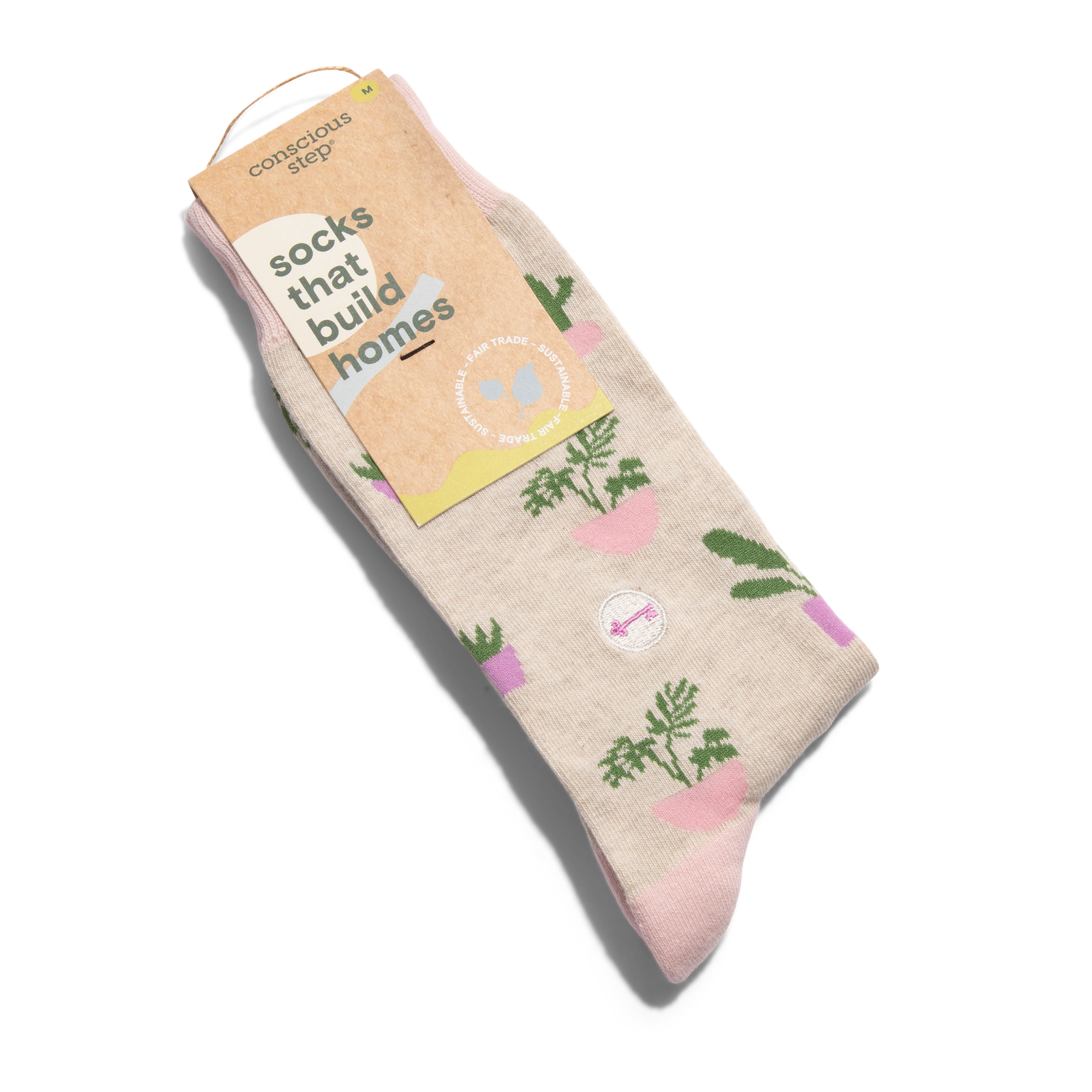 Socks that Build Homes (Pink Houseplants)
