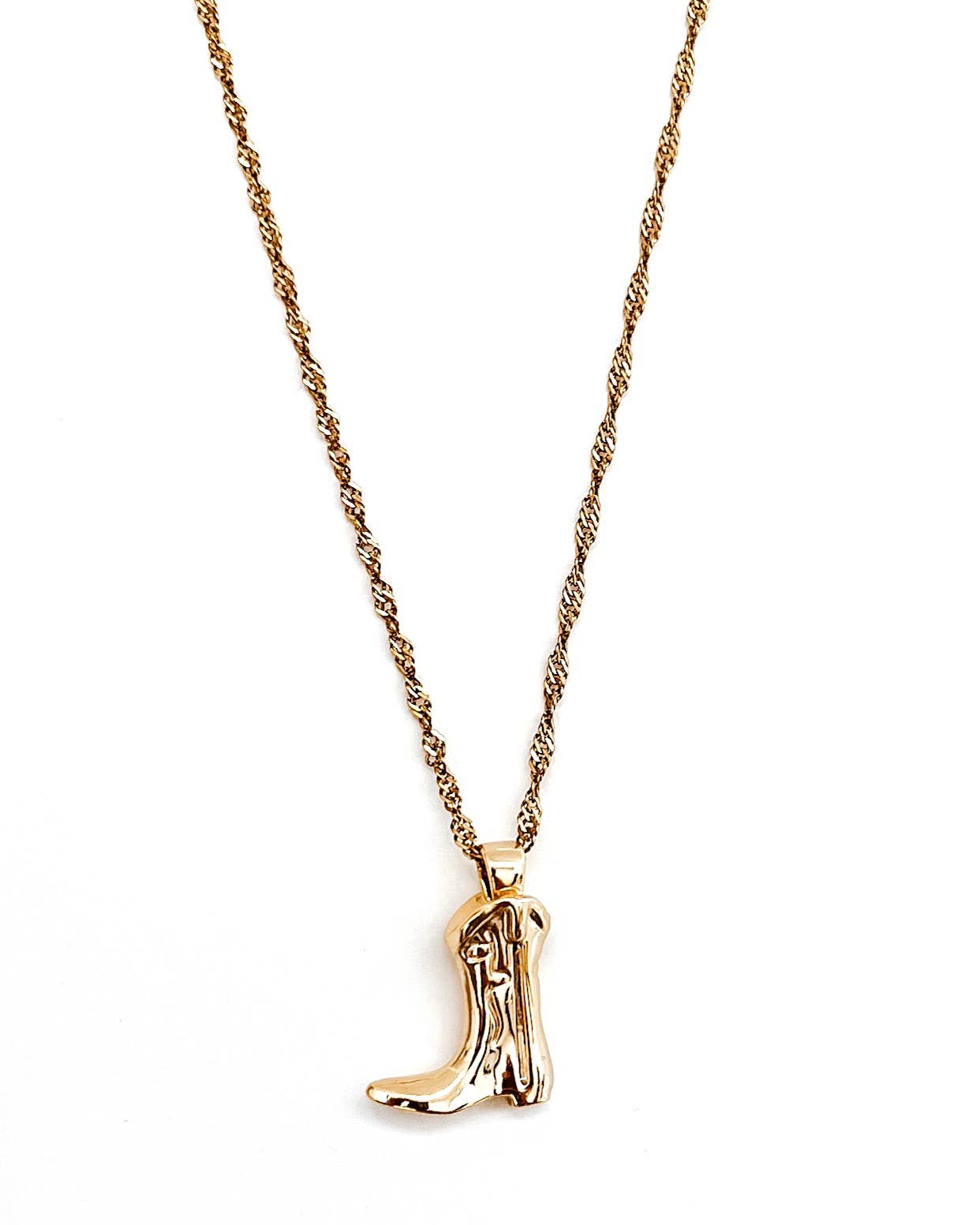 Cowgirl Up Western Boot Necklace