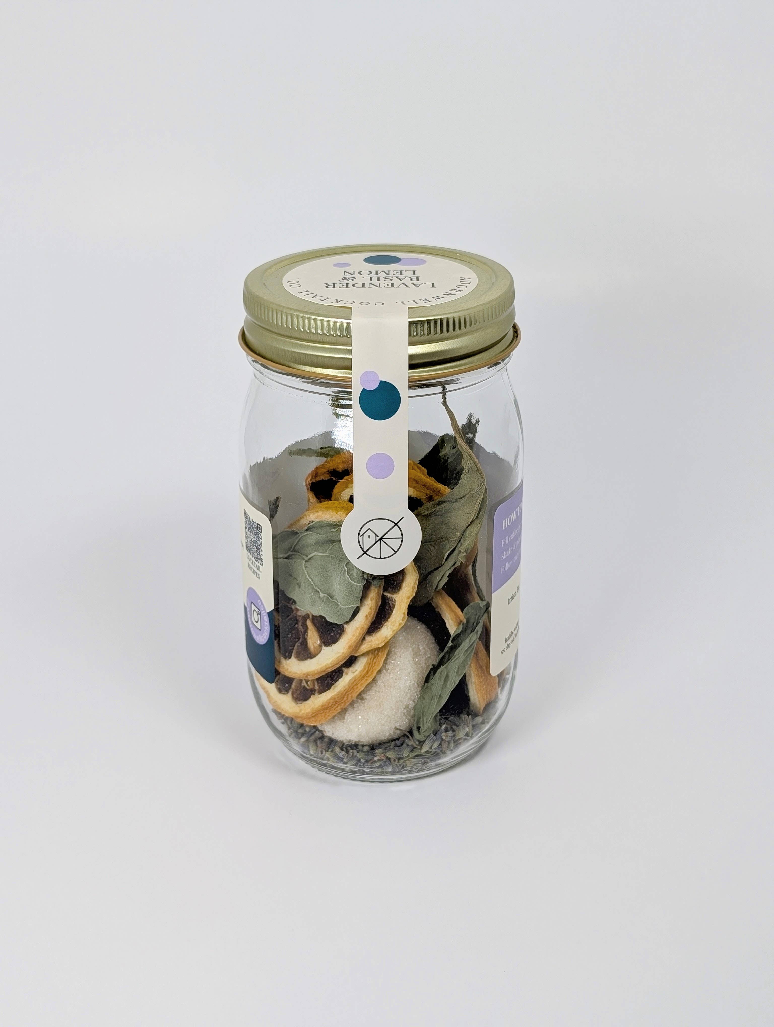 Lavender Basil & Lemon Cocktail Infusion Kit