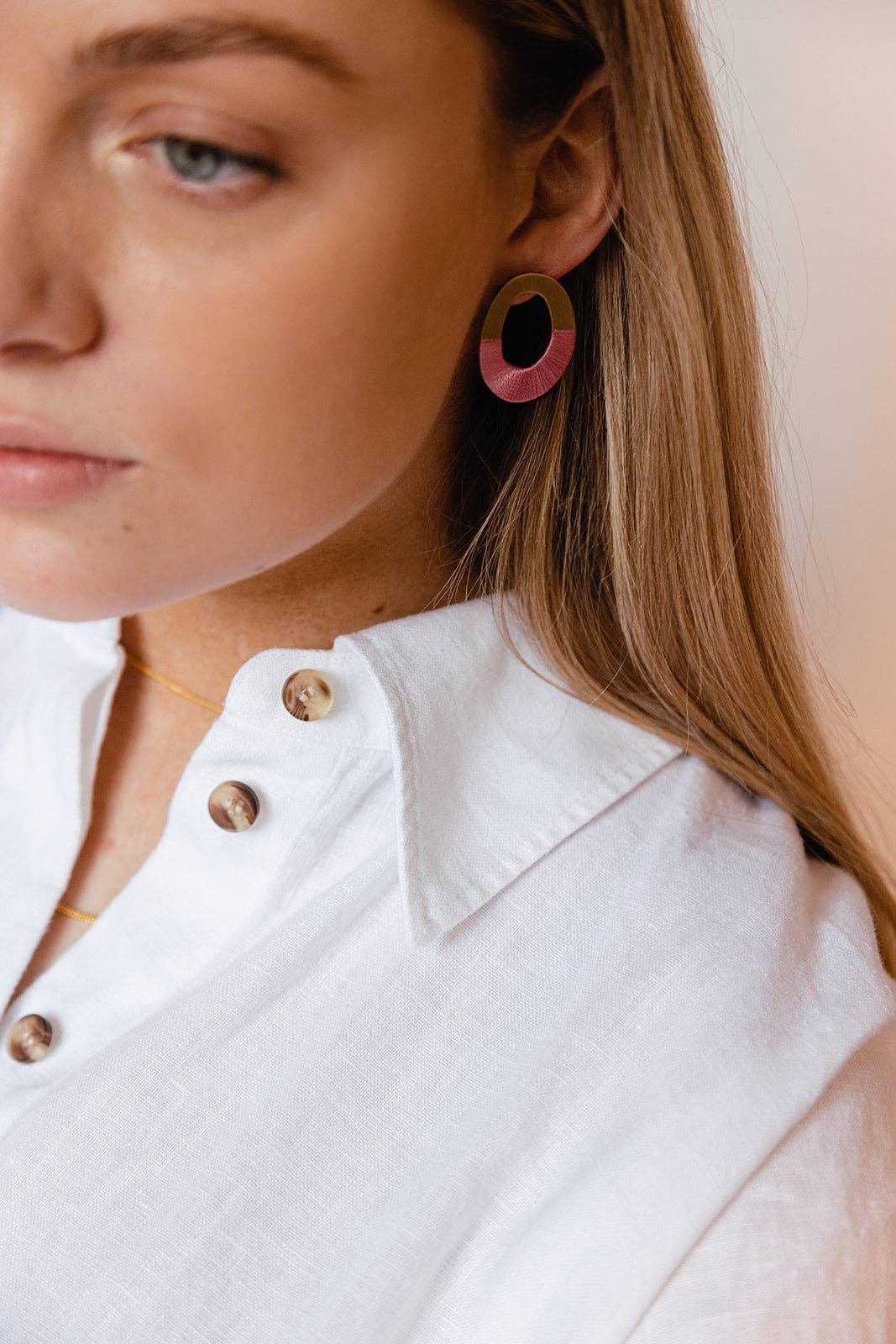 Oblong Form Earrings