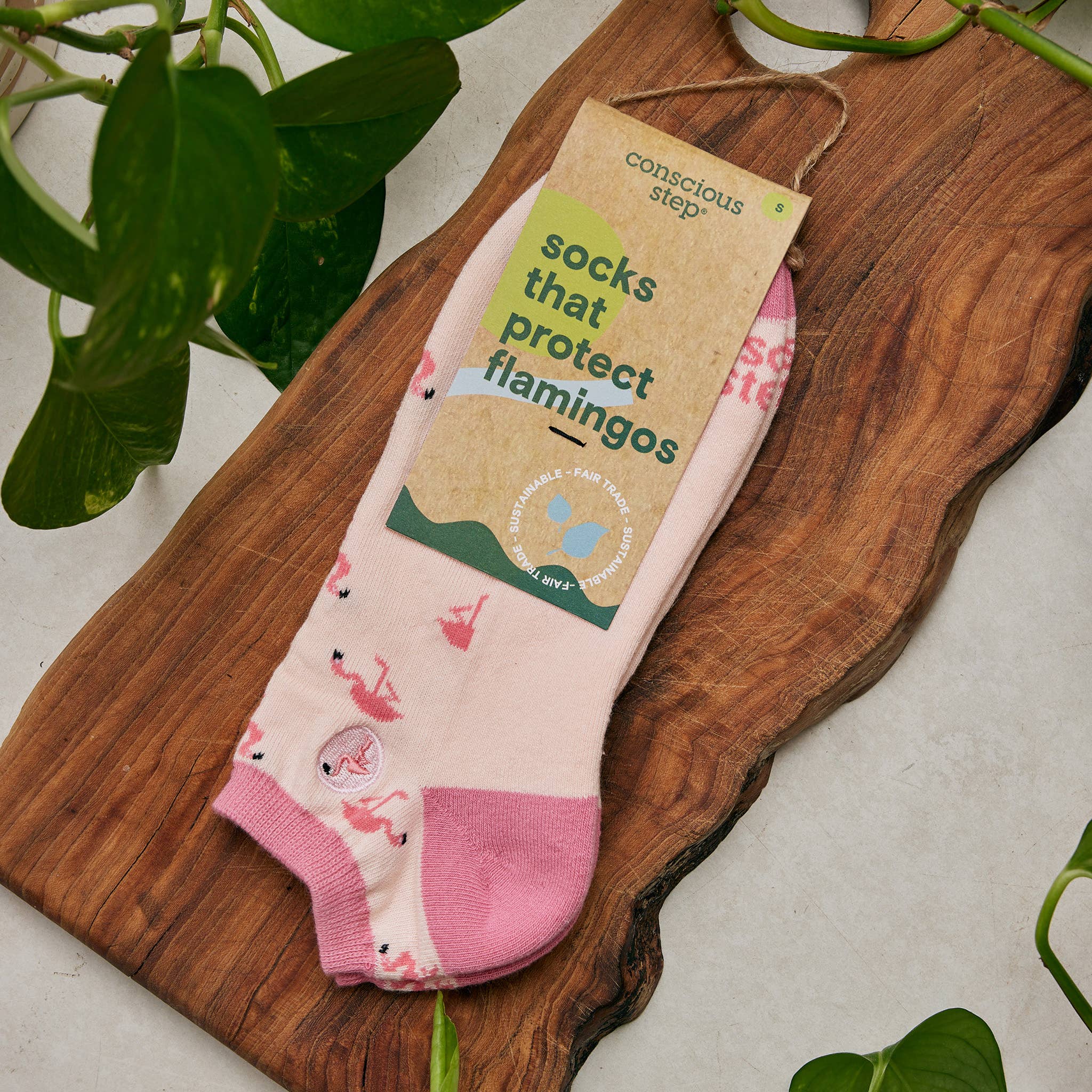 Ankle Socks that Protect Flamingos