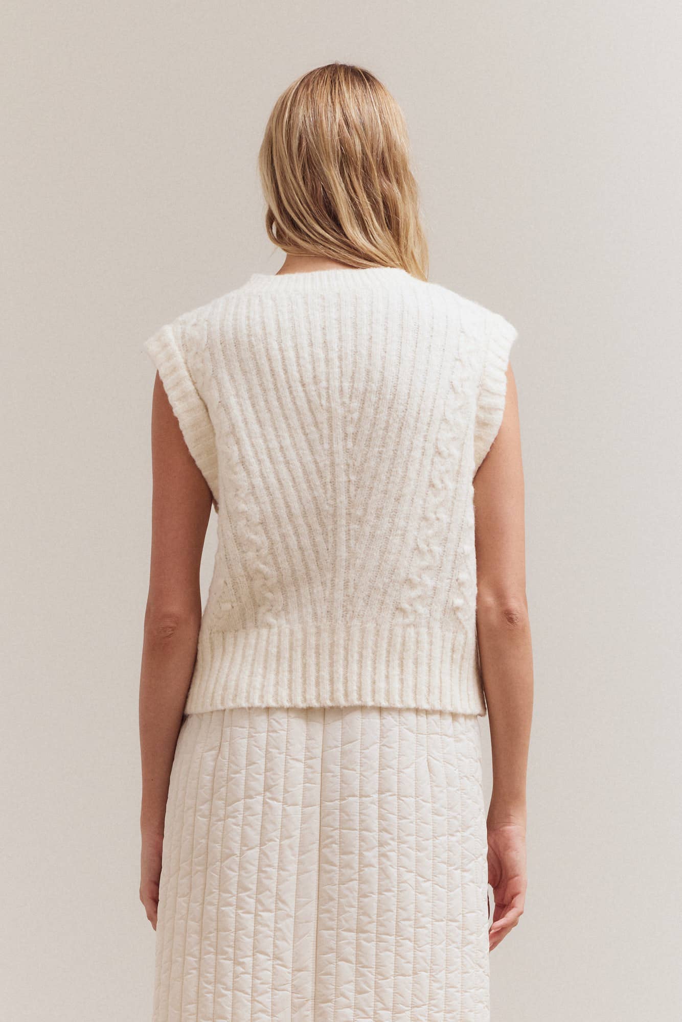 Cable Knit Vest