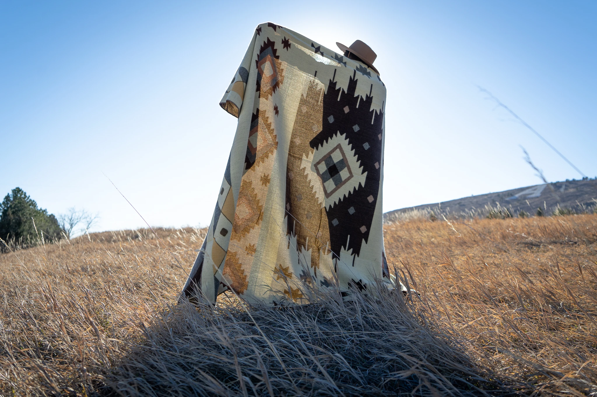 Andean Alpaca Wool Blanket - Mojave - Brown