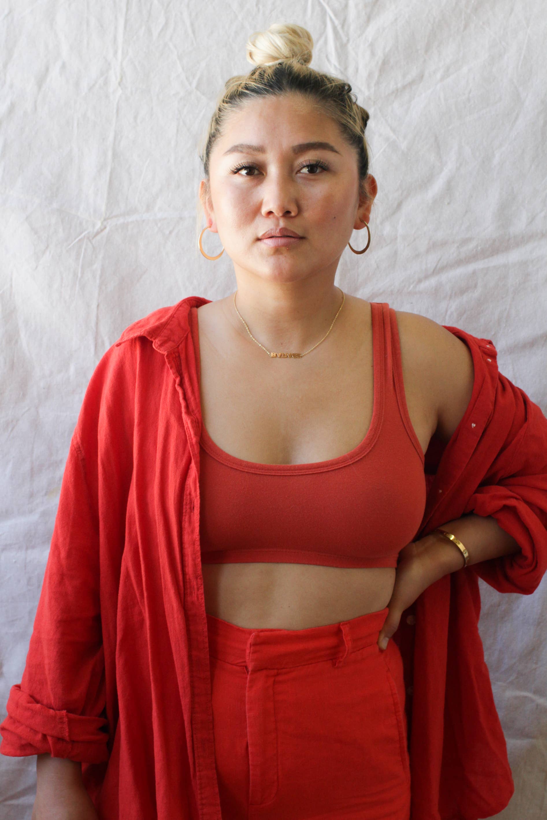 Hammered Hoop Earrings