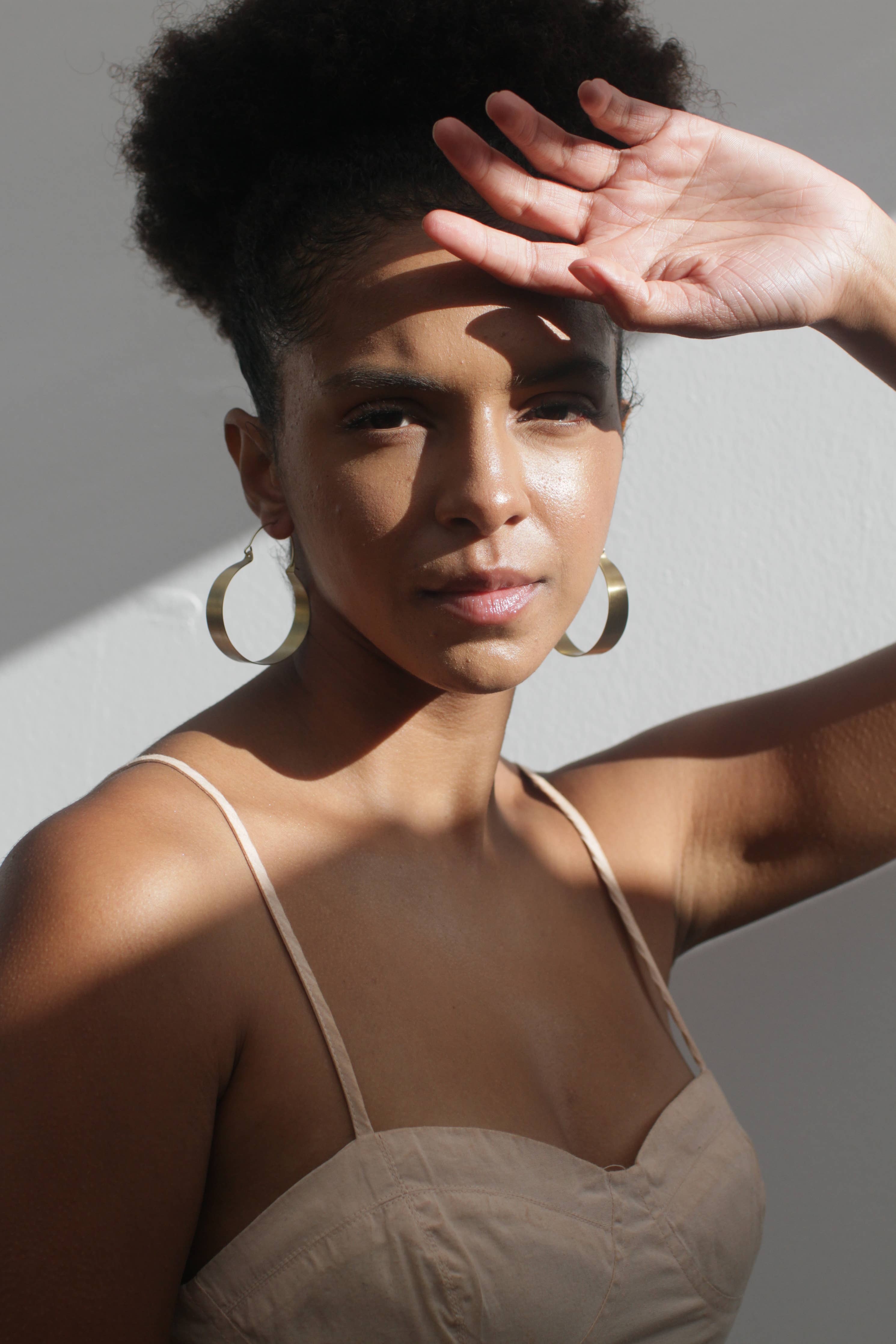 Brassy Statement Earrings