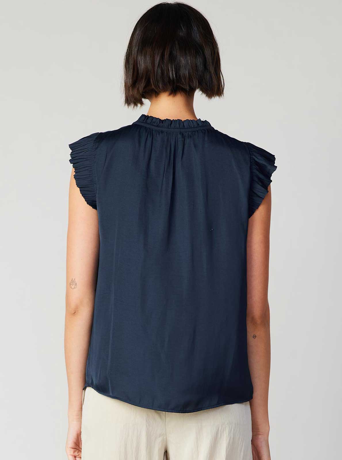 Margot Pleated Sleeve Blouse