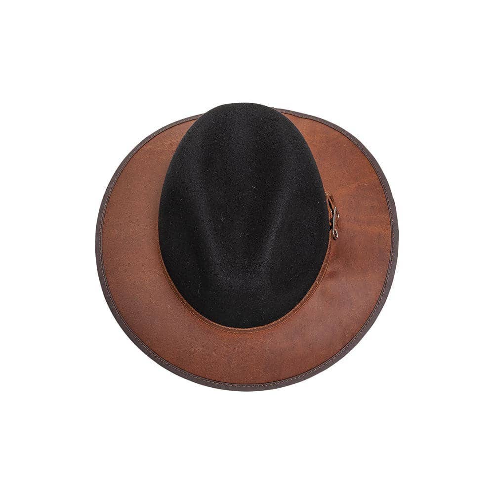 Wool Felt Leather Outdoor Fedora Style - Summit