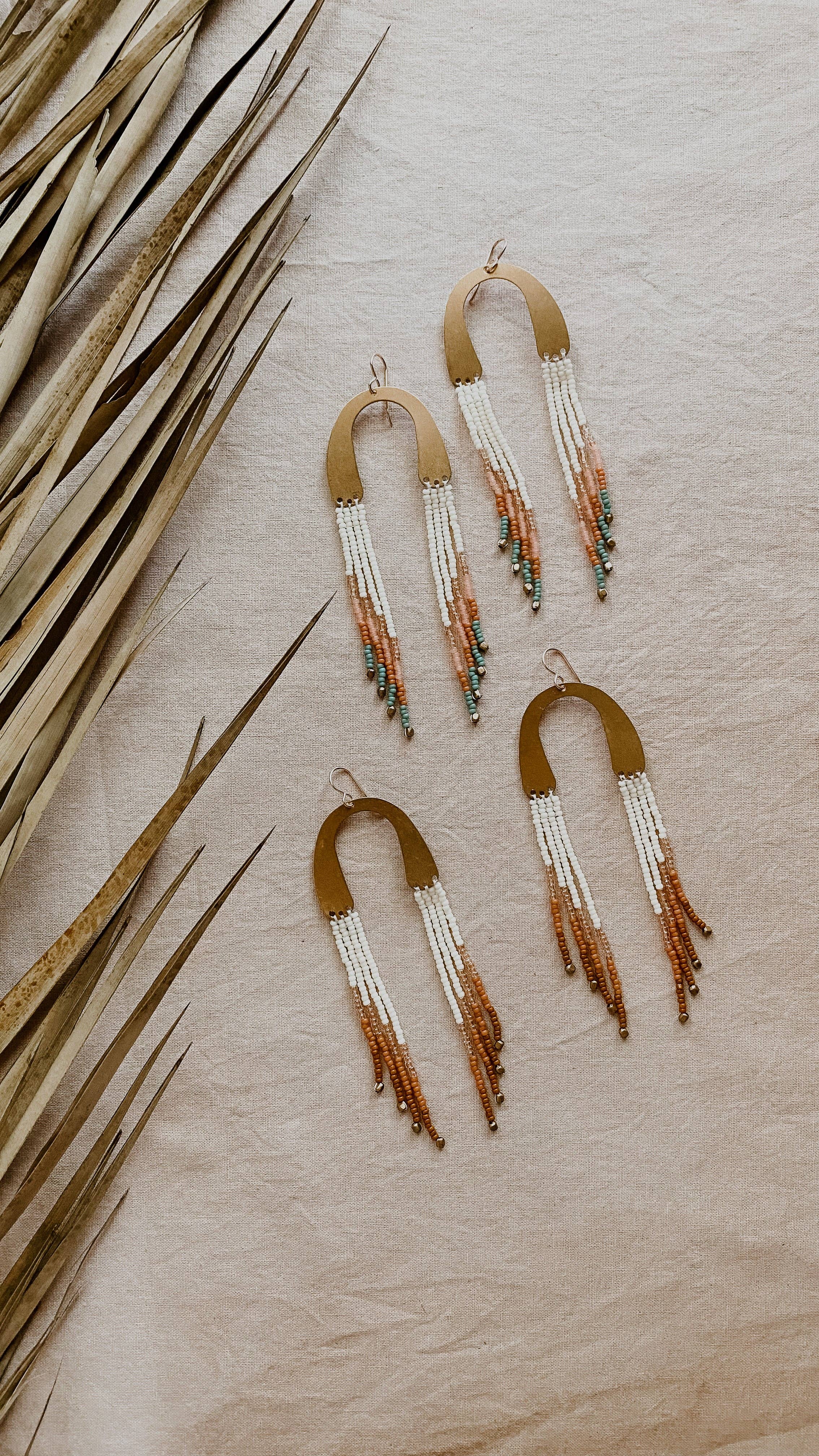 Archway Earring Set - in turquoise