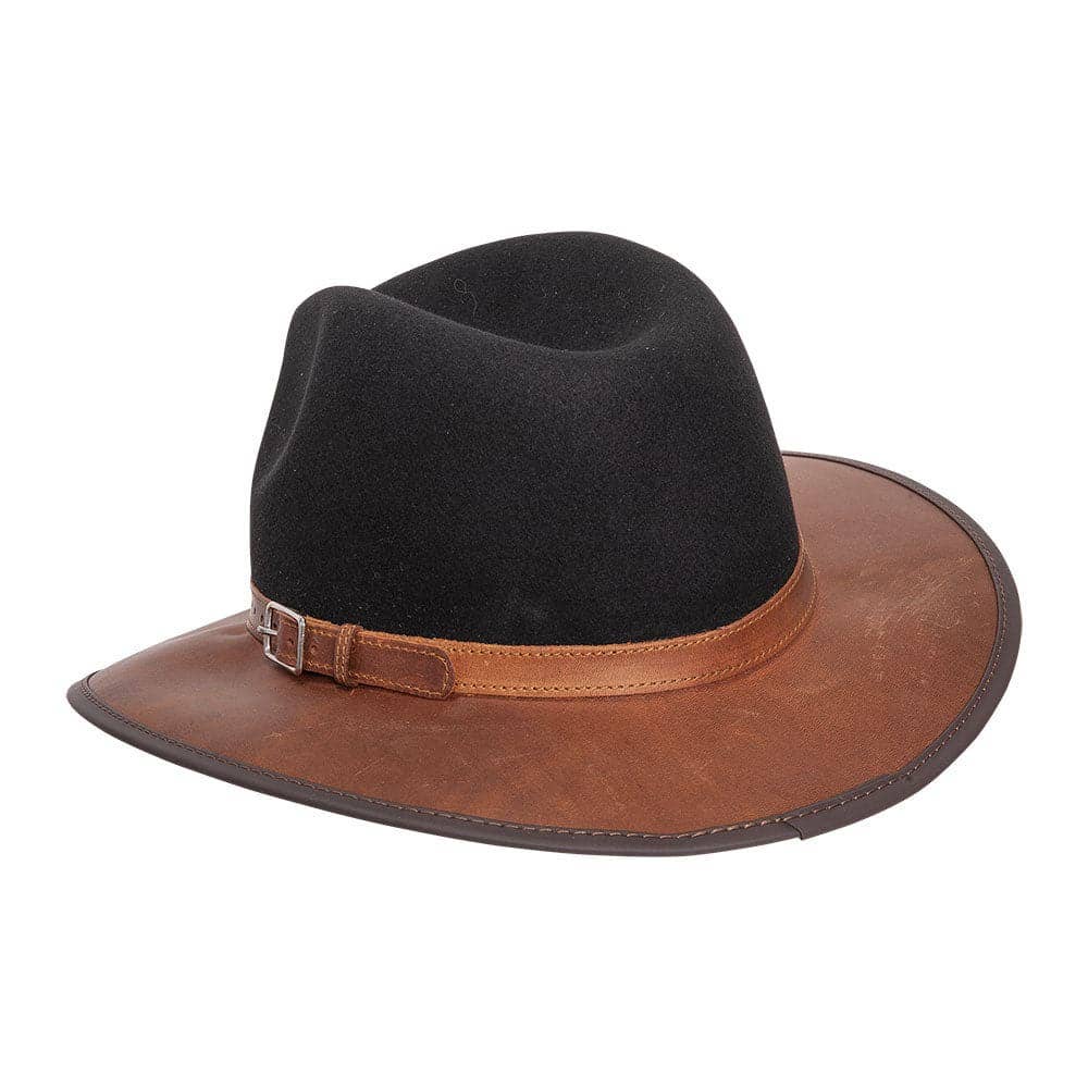 Wool Felt Leather Outdoor Fedora Style - Summit