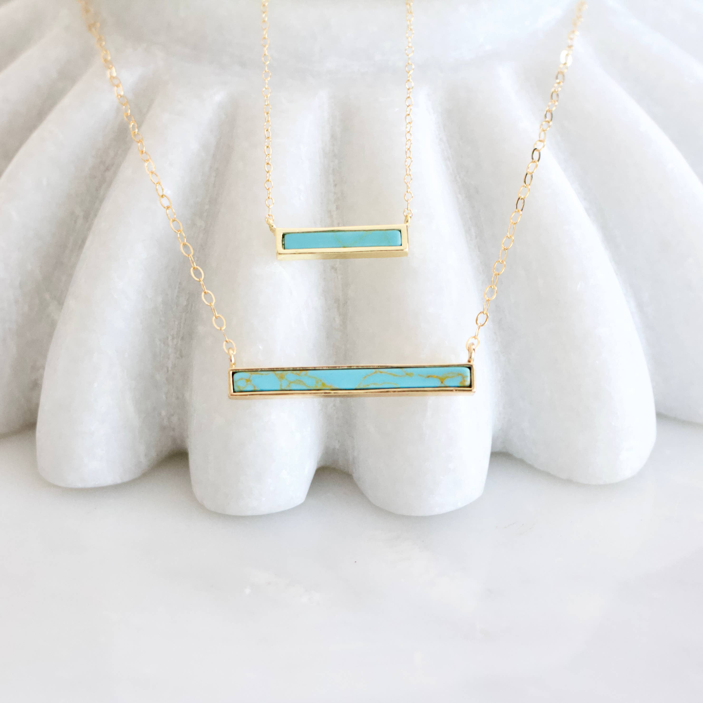 Turquoise Bar Necklace