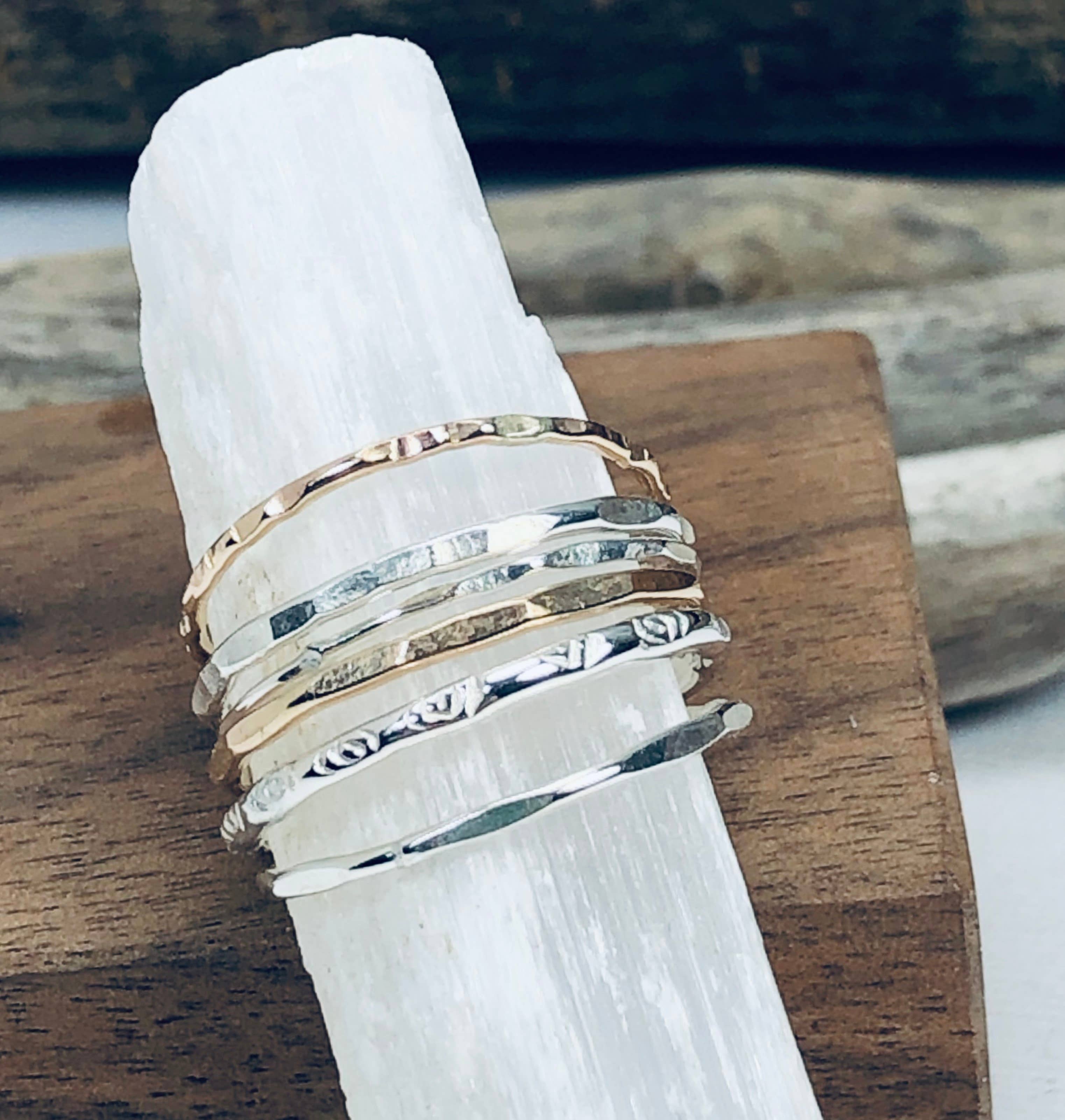 Textured Stacking Rings