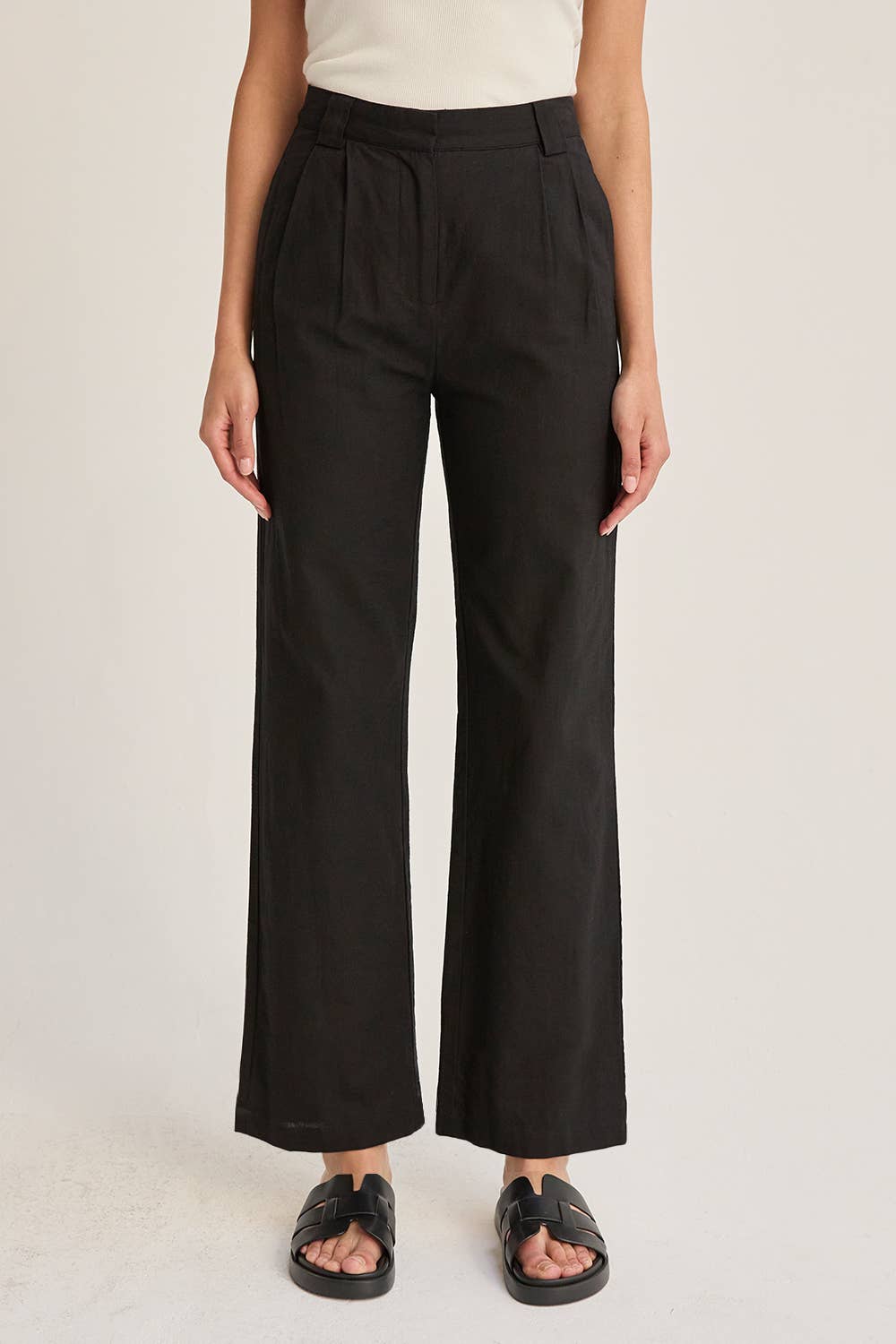 Erin Straight Leg Linen Trousers