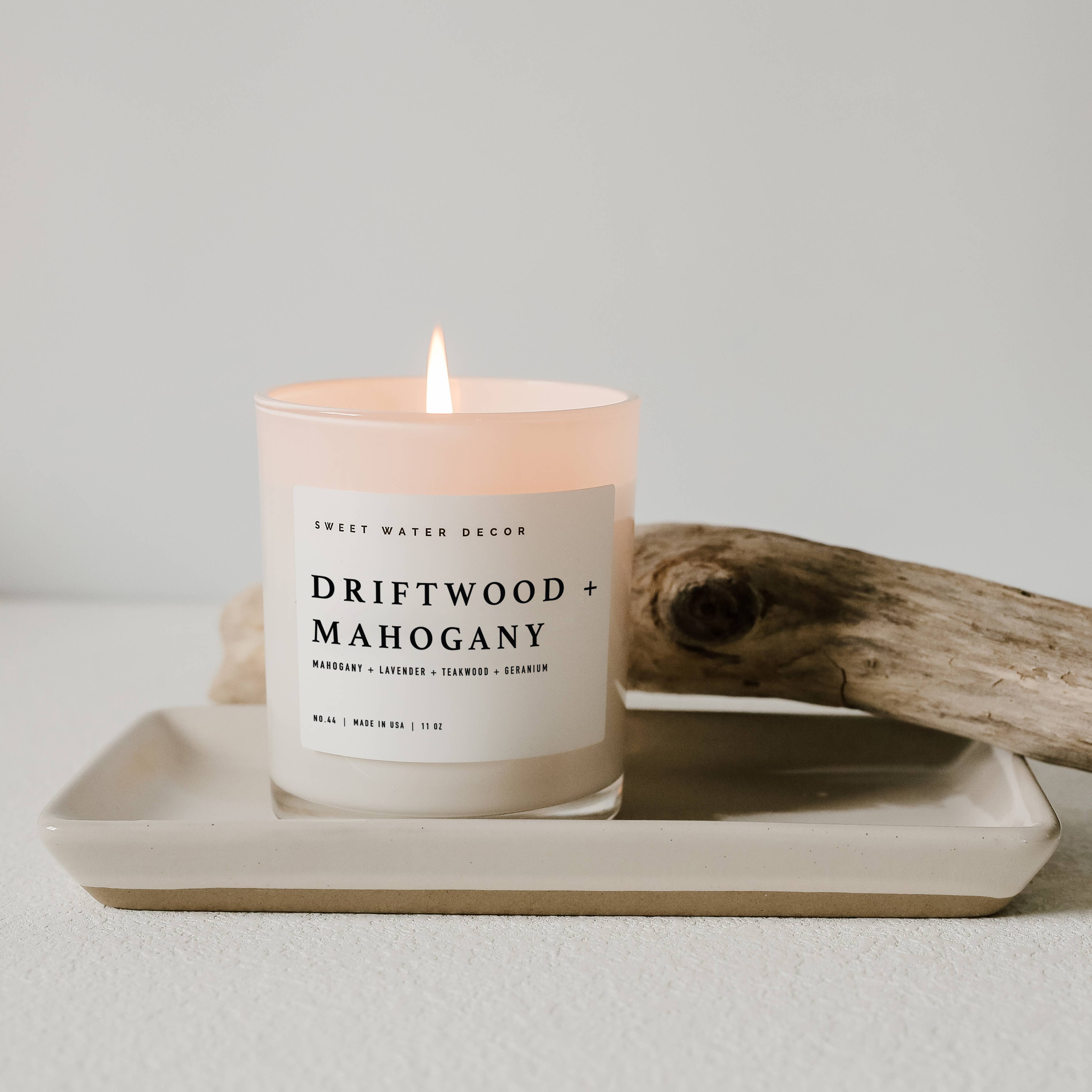 Driftwood and Mahogany 11 oz Soy Candle
