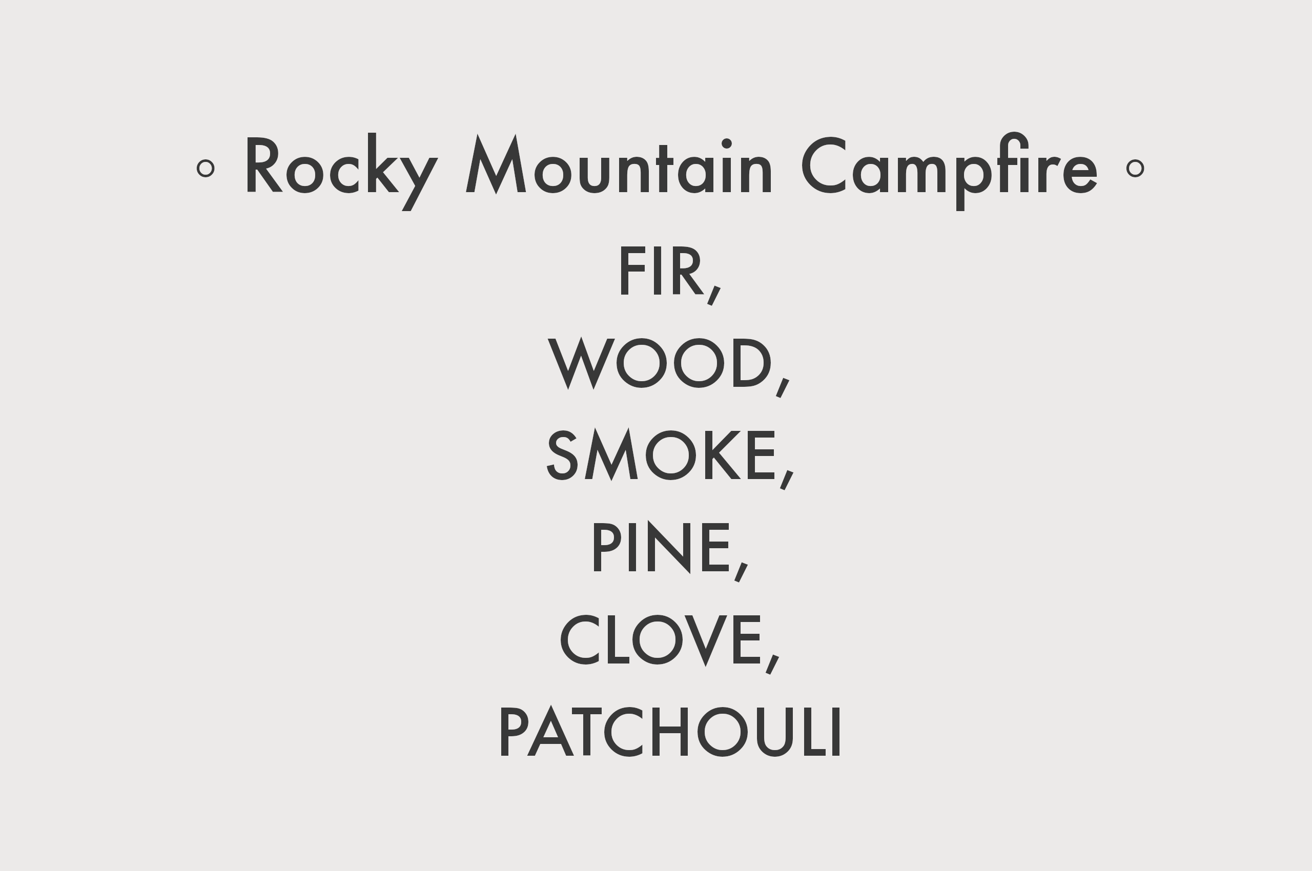 Rocky Mountain Campfire - 8 oz Soy Candle