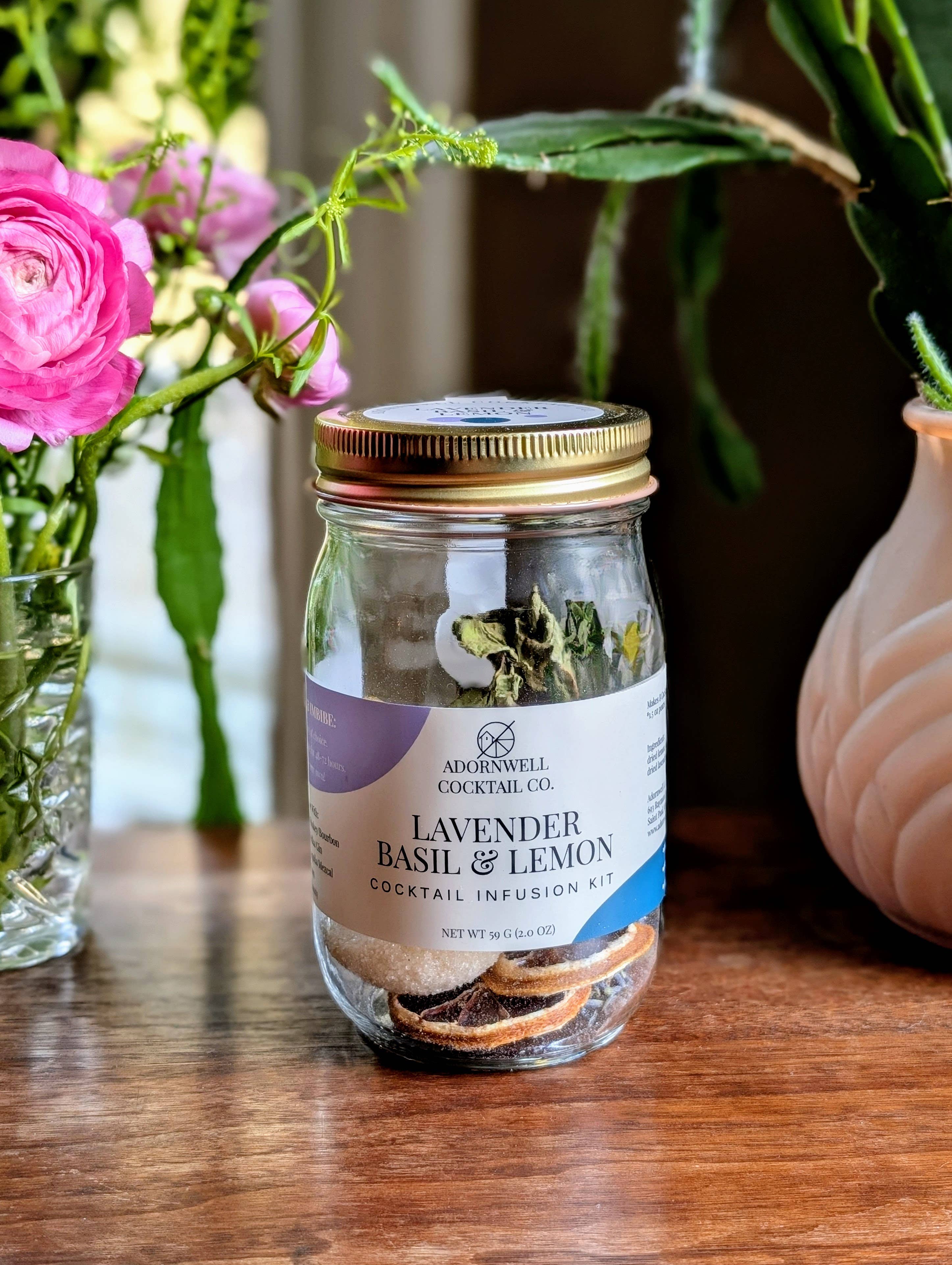 Lavender Basil & Lemon Cocktail Infusion Kit