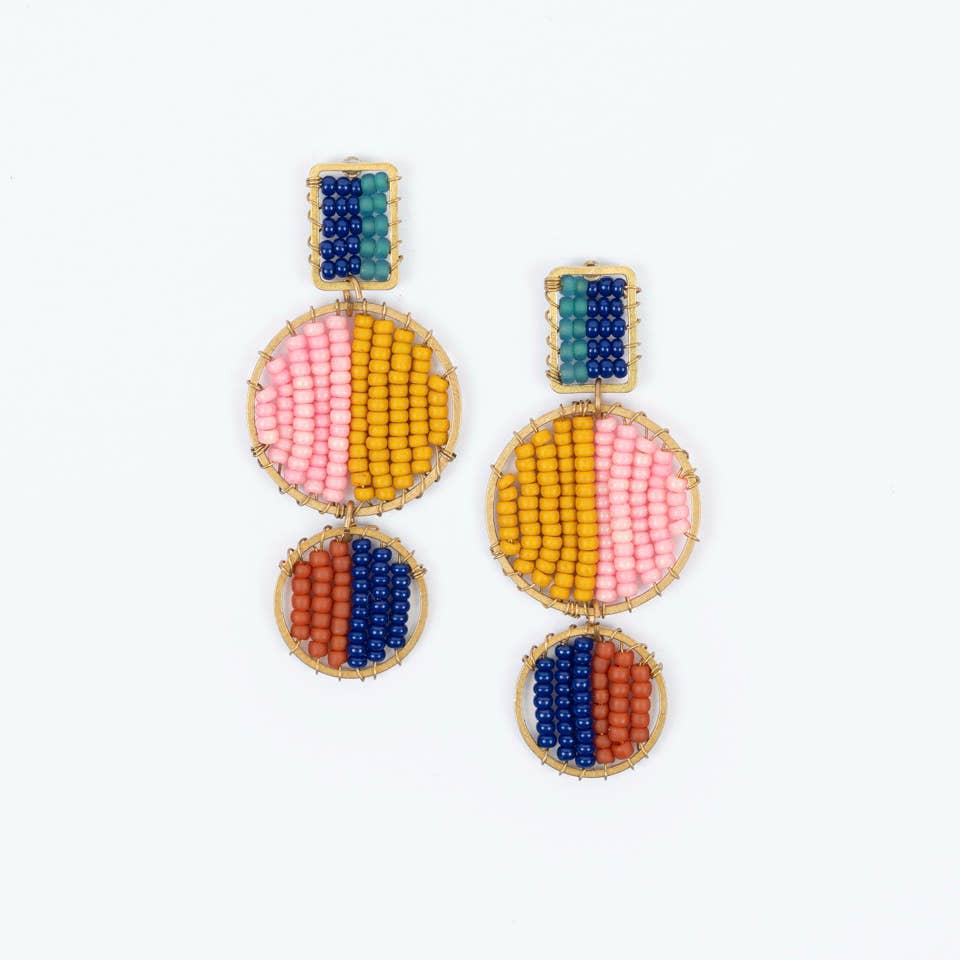 Mod Block Earrings
