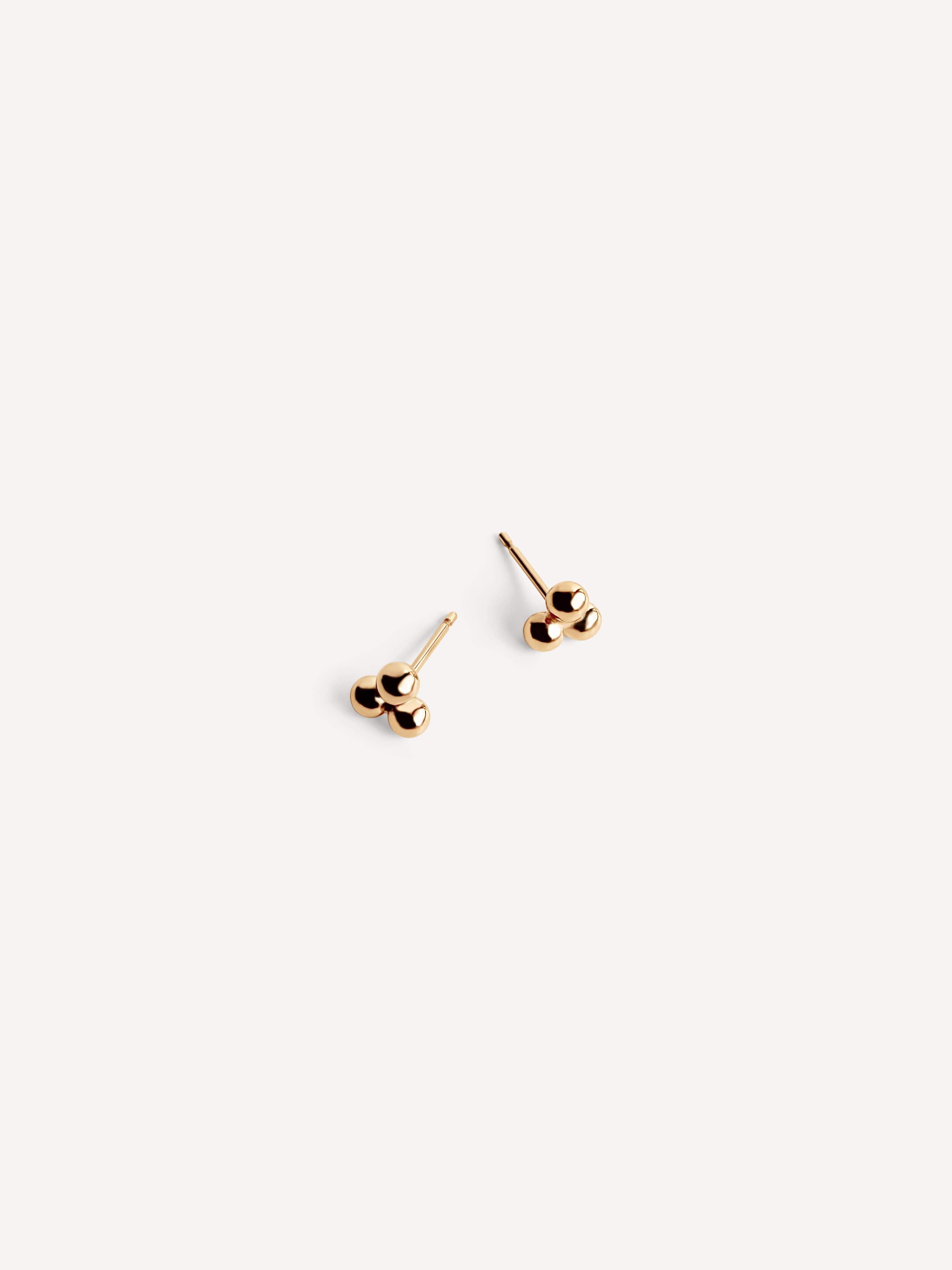 Triple Dot Studs | Gold Fill