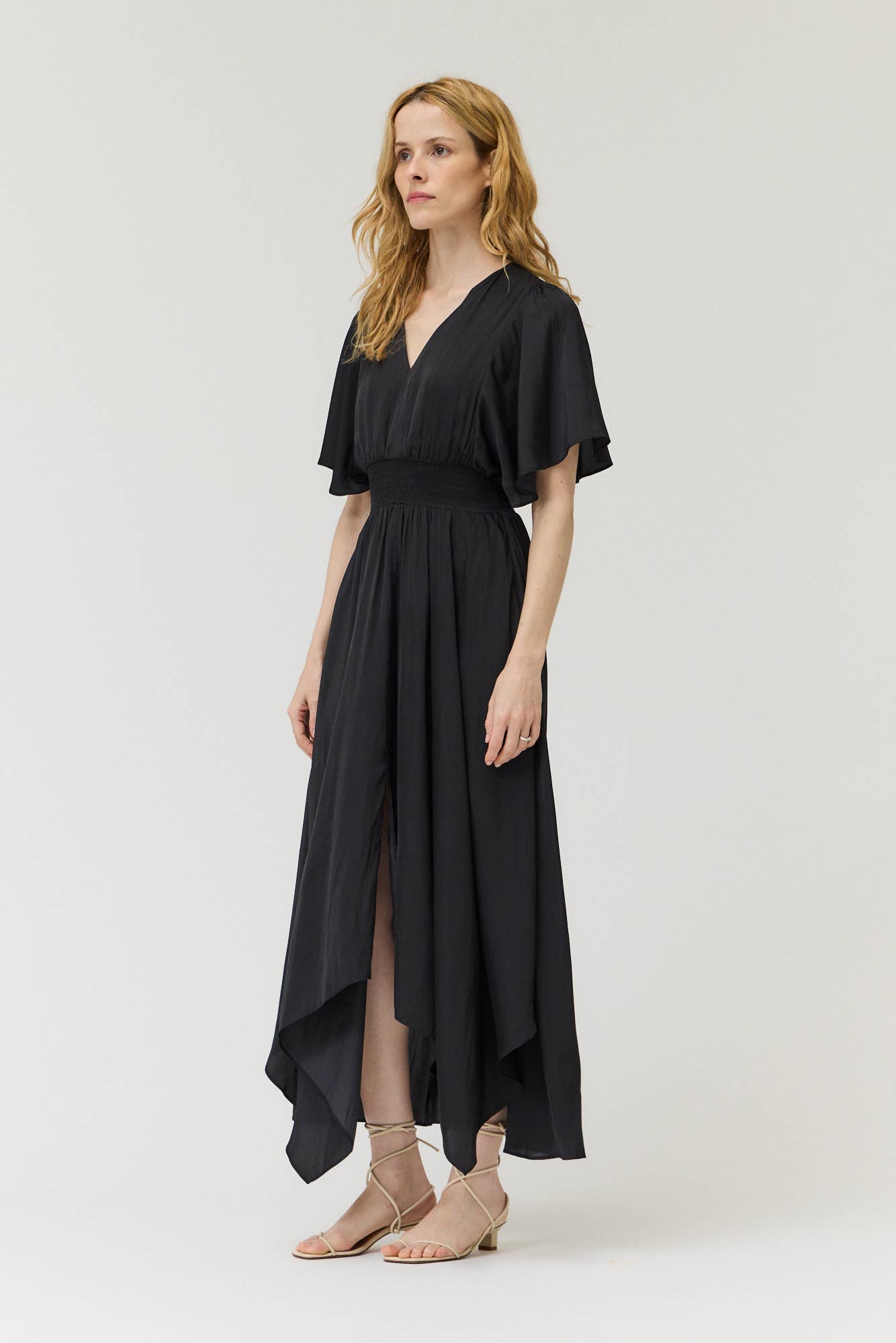 UNBALANCED SKIRT MAXI DRESS