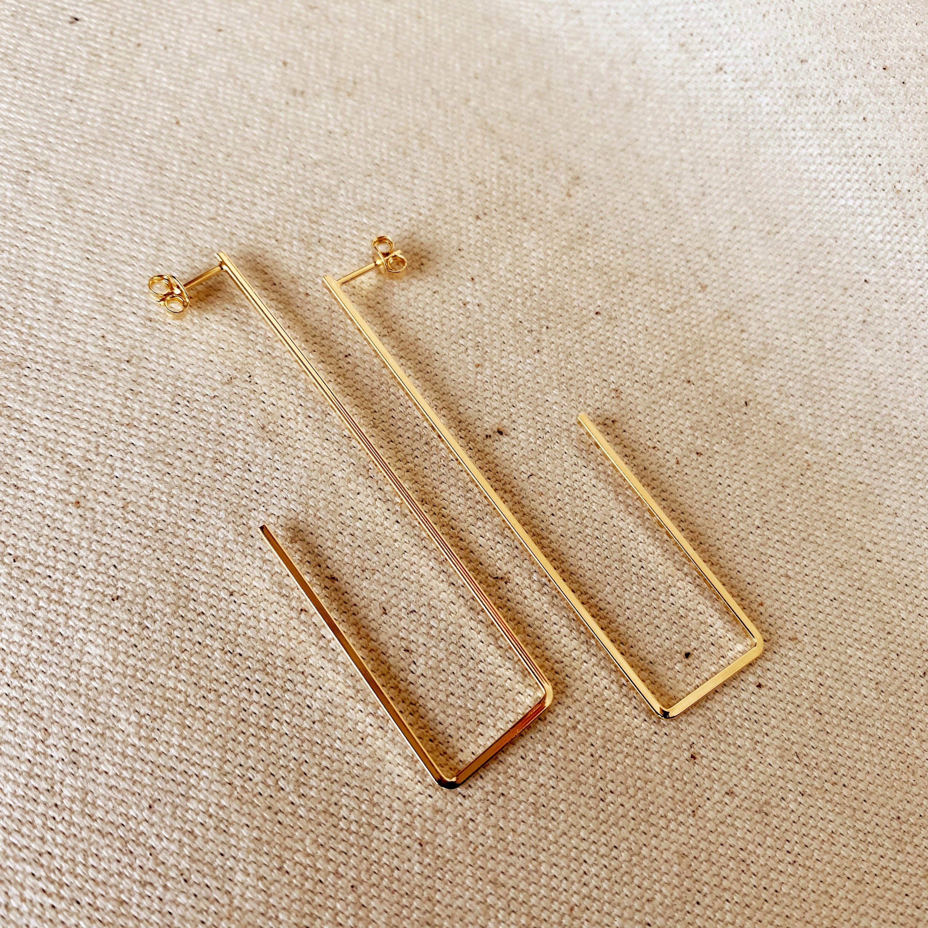 Rectangle Shaped Earrings