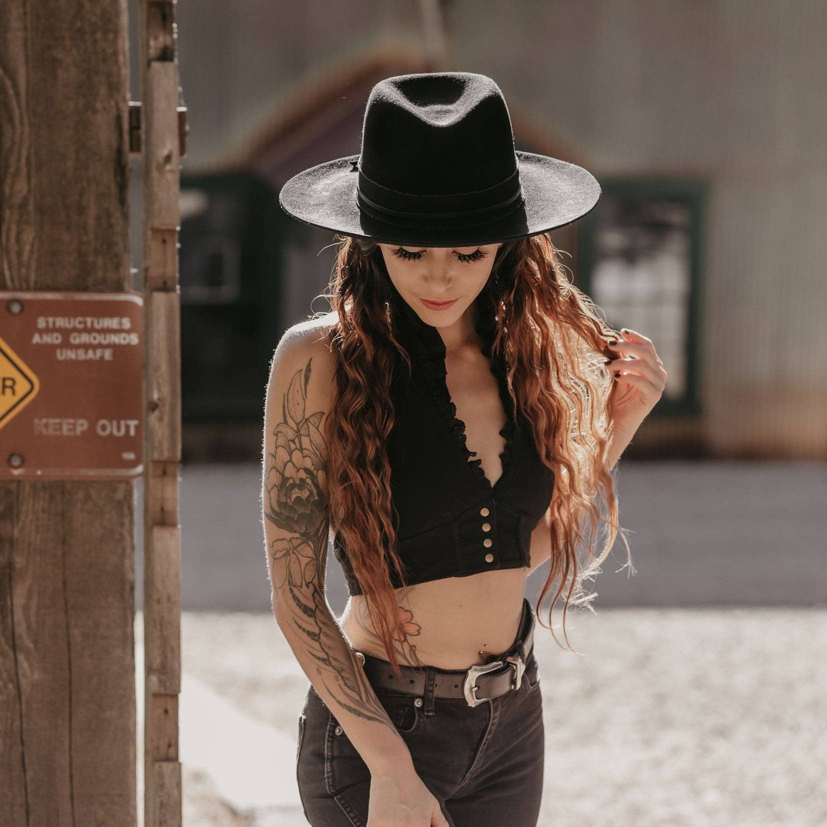 Wide Brim Australian Wool Felt - Style Jawa