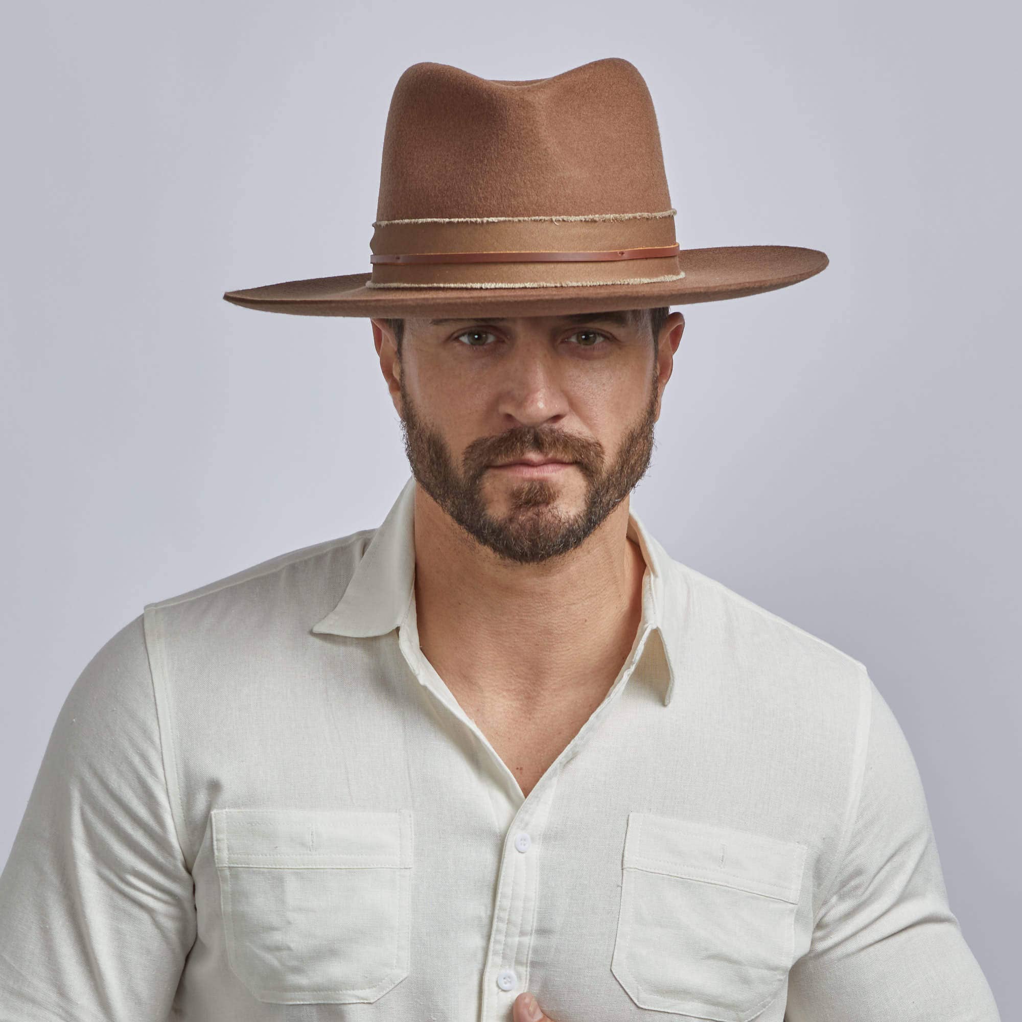 Wide Brim Australian Wool Felt - Style Jawa