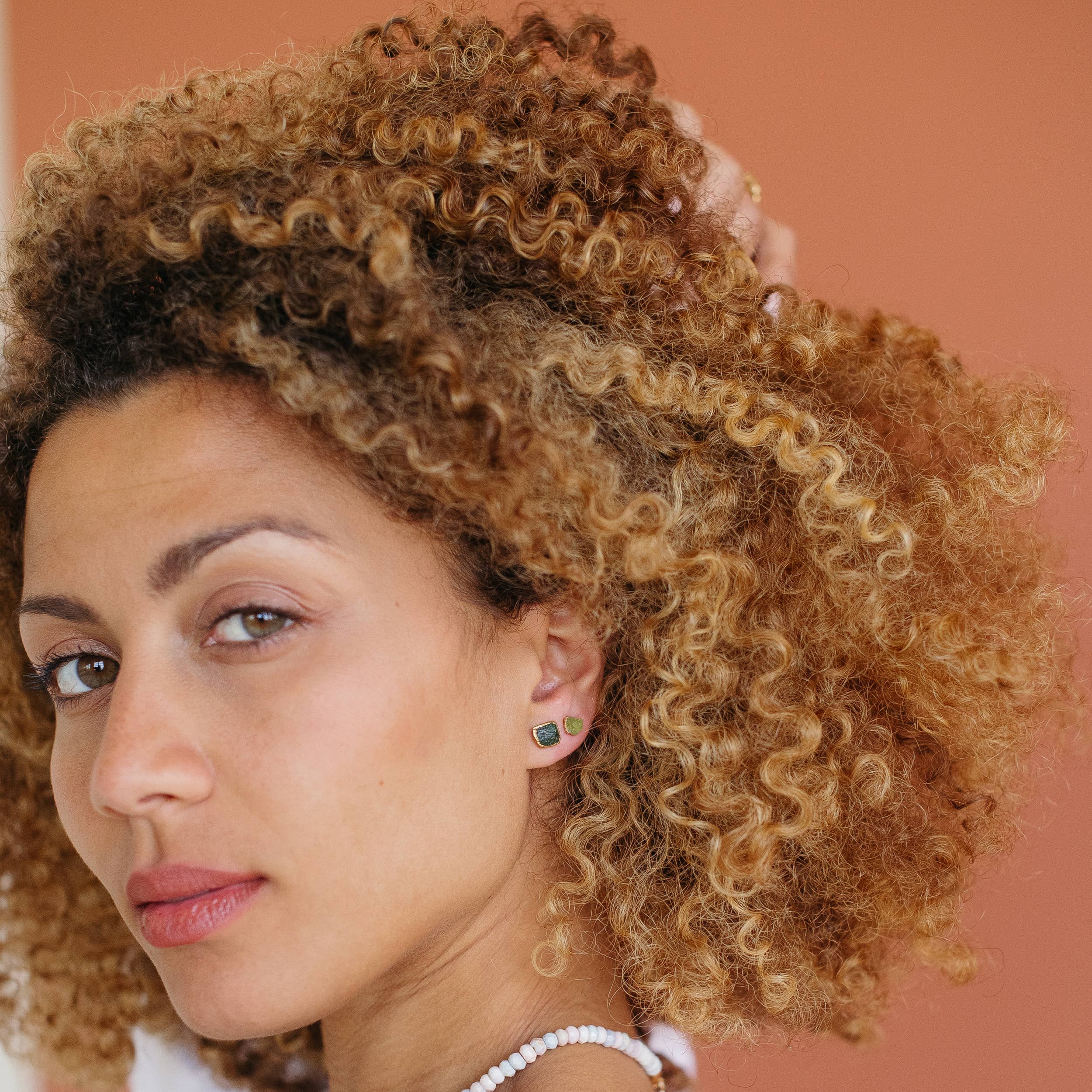 Peridot Stud Earrings