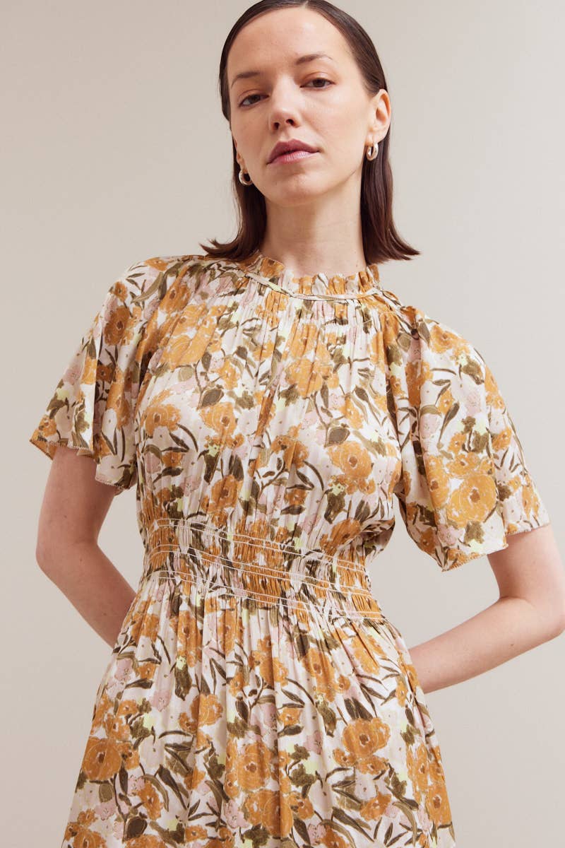 Raglan Sleeve Tier Max Dress