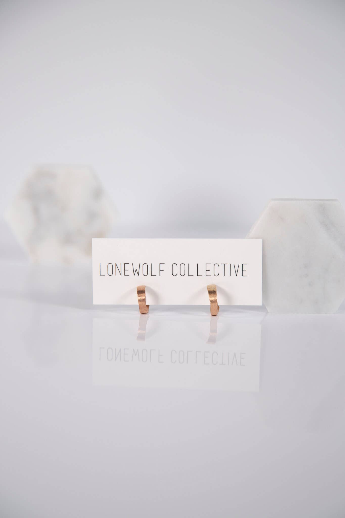 Tiny Fat Recycled Hoop Earrings