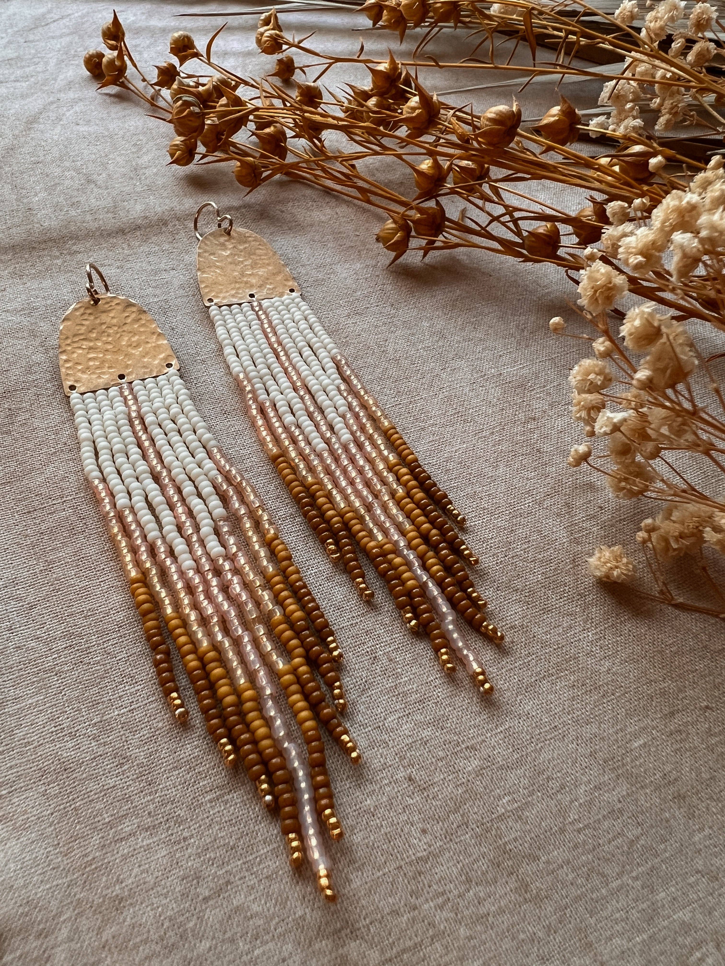 Aura Earring Set - in mustard