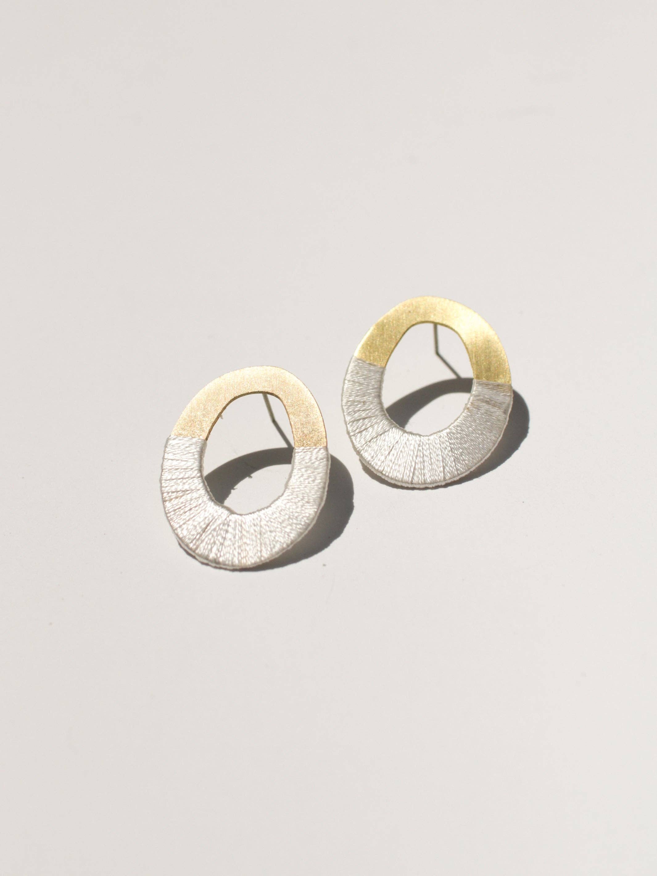 Oblong Form Earrings