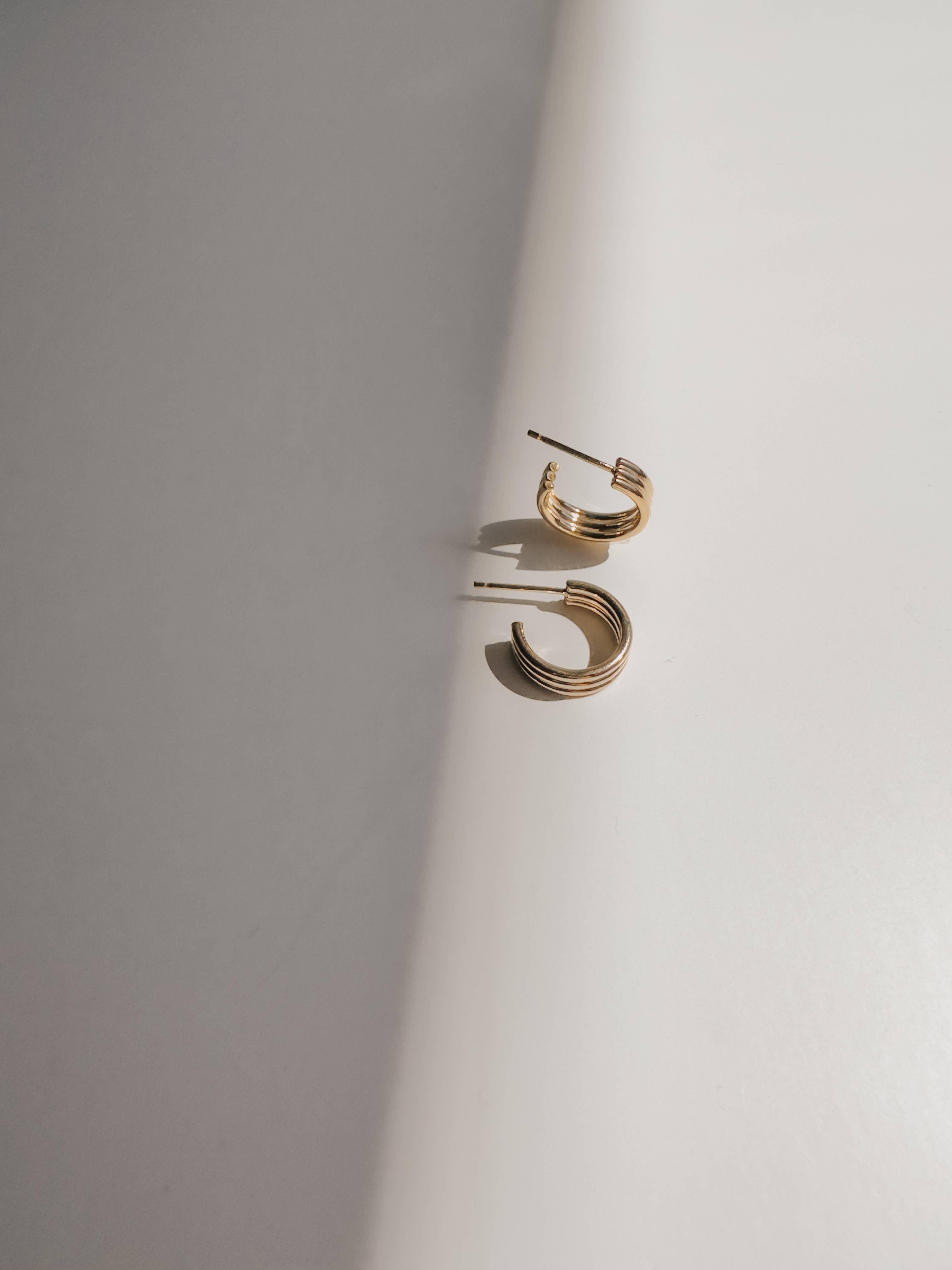 Triple Hoop Earrings | Gold Fill