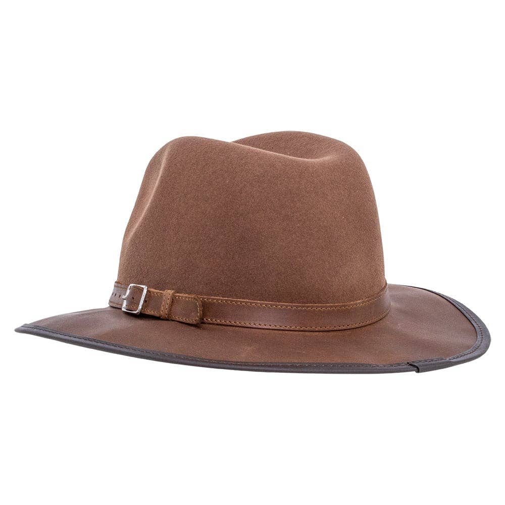 Wool Felt Leather Outdoor Fedora Style - Summit