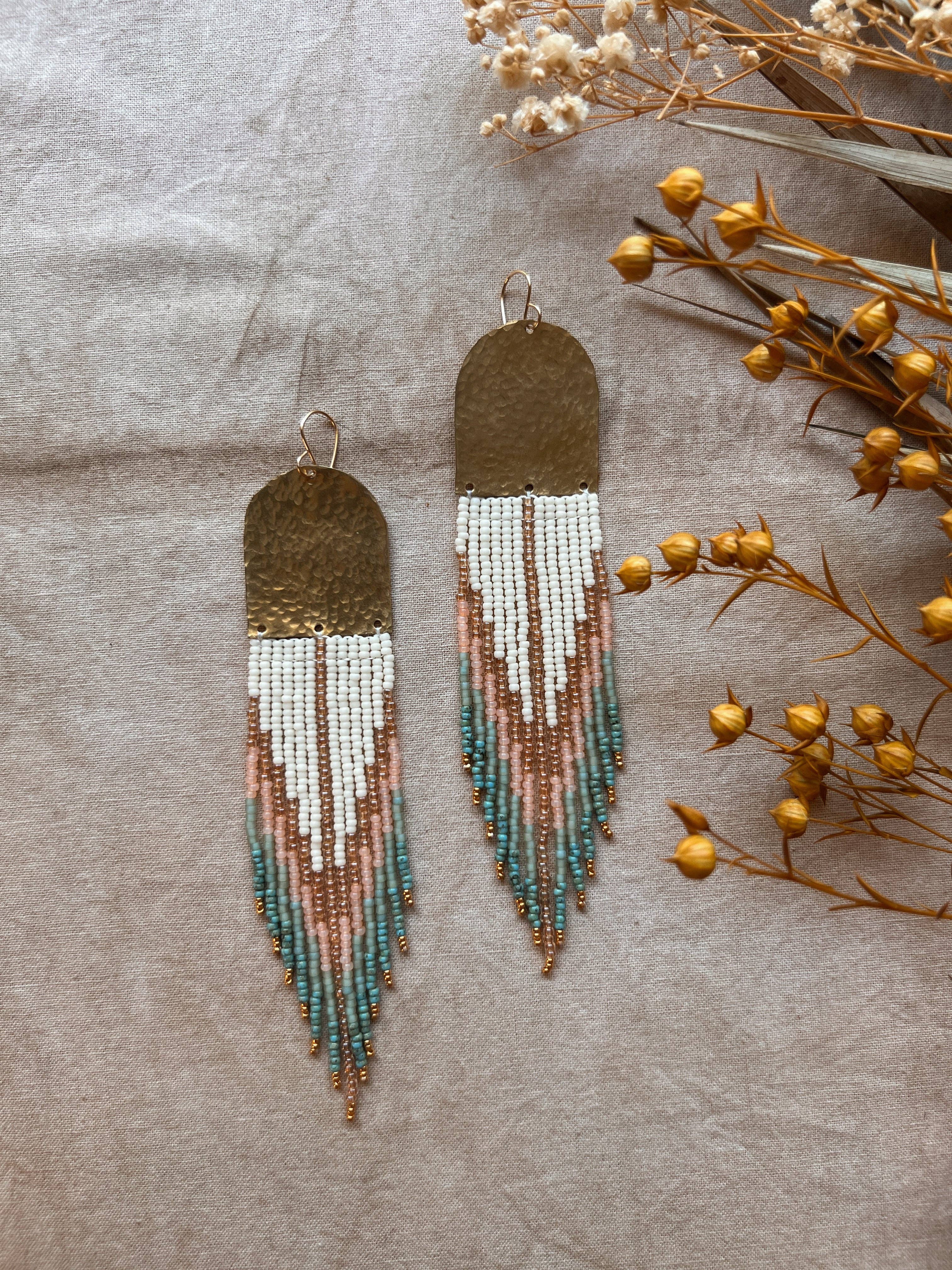 Golden Hour Earring Set - in turquoise