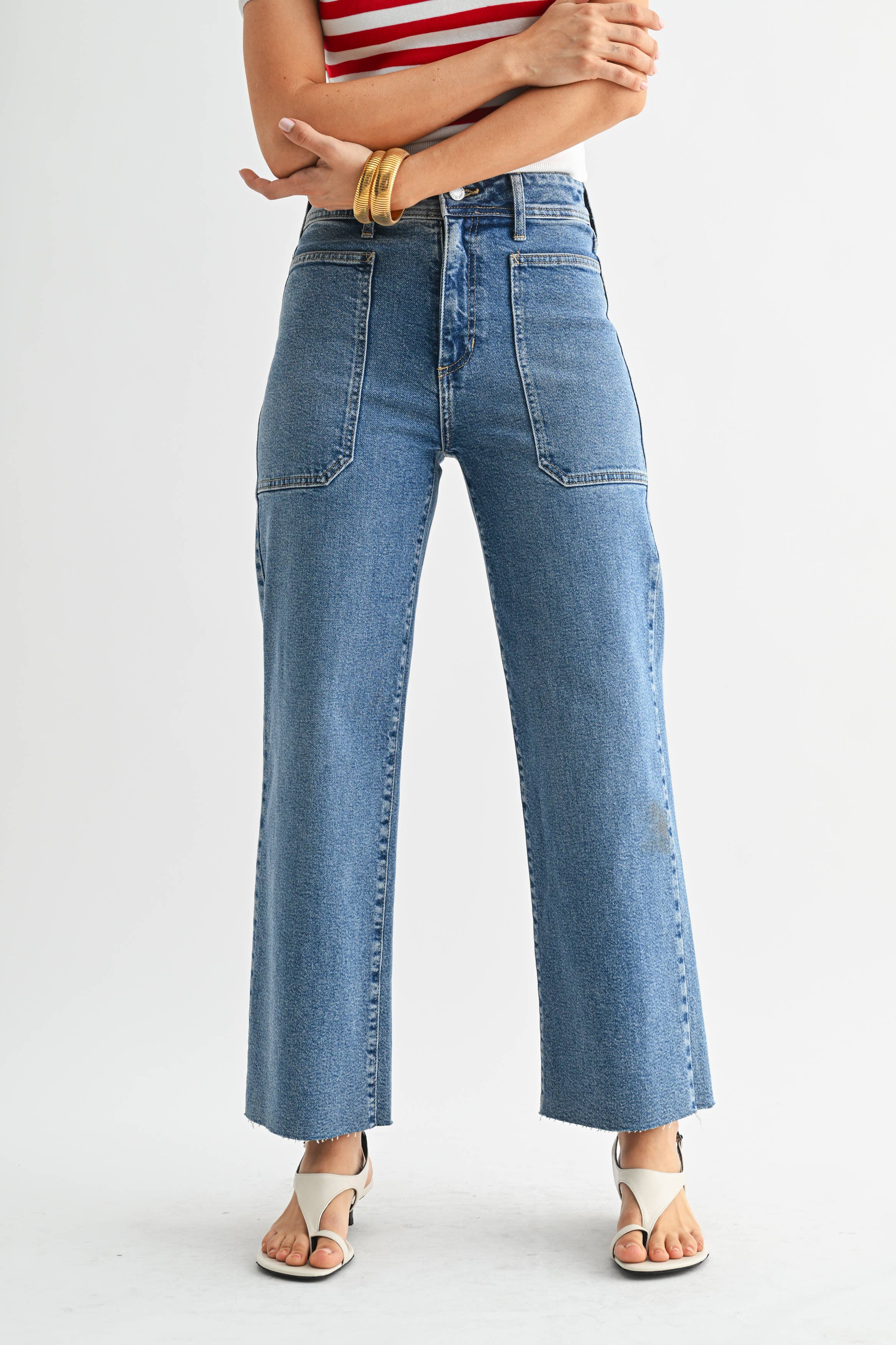 HR Utility Wide Leg Jeans